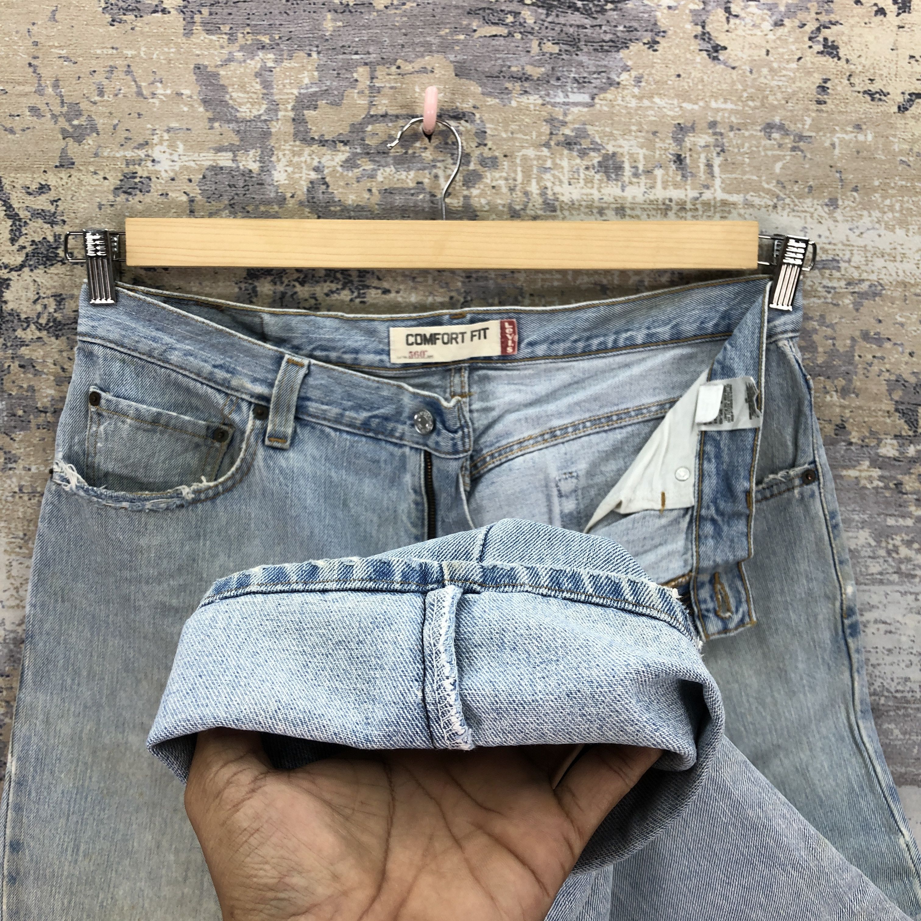 Levi's Vintage Y2k Levis 560 Light Wash Jeans Levi's Sunfaded Denim Size US 36 / EU 52 - 8 Thumbnail