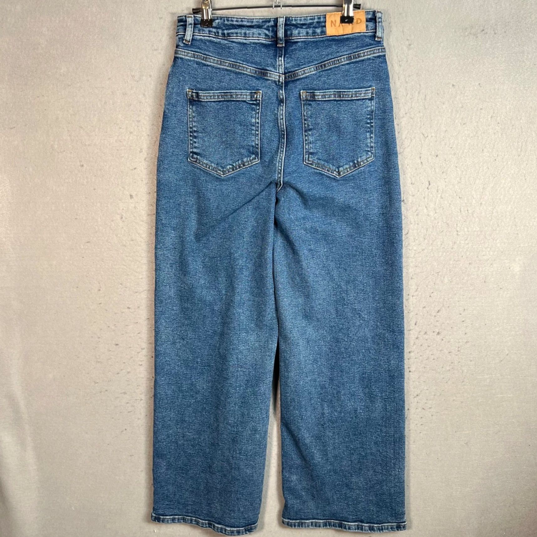 Vintage NA-KD Art High-Waisted Straight-Leg Denim Jeans Womens Size 34 Blue Size 24" / US 00 / IT 34 - 2 Thumbnail