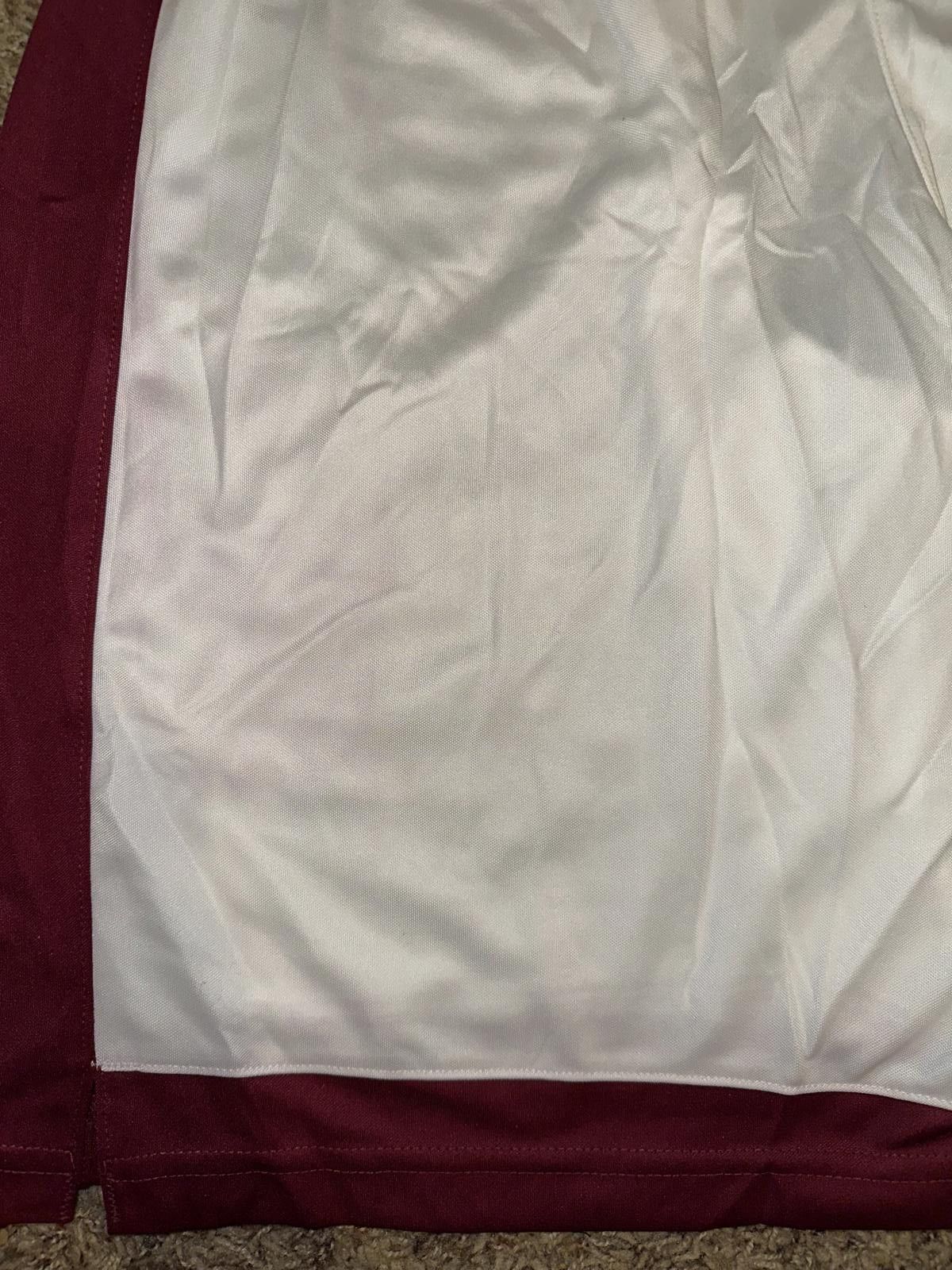 Nike Nike Men's 11” Varsity Basketball White Maroon Shorts Size US 32 / EU 48 - 10 Thumbnail