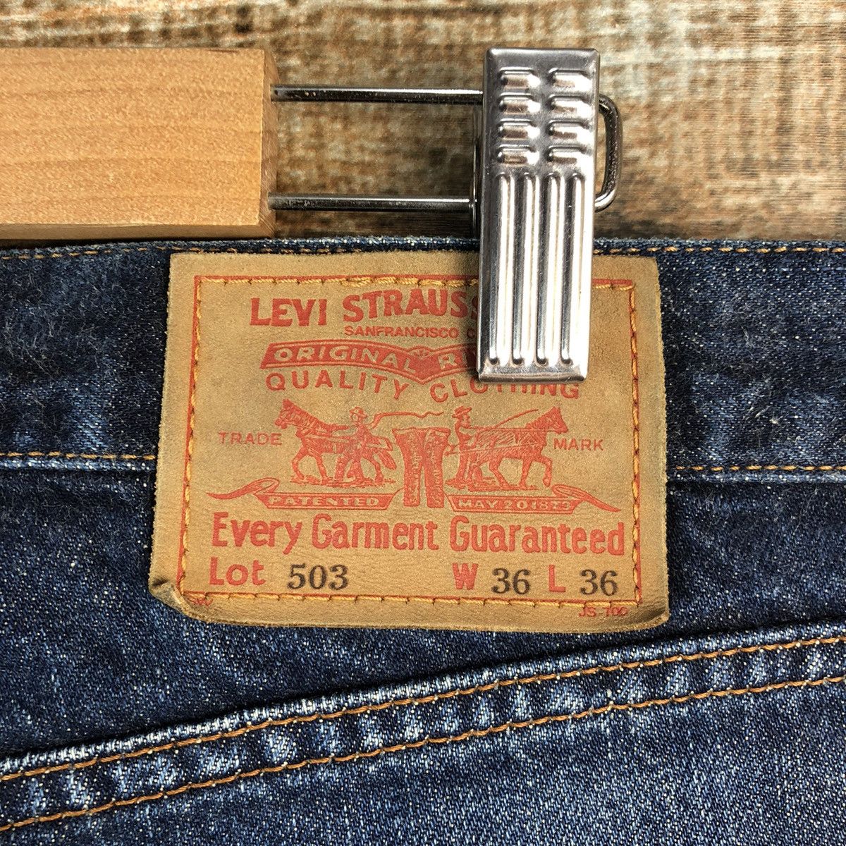 Levi's Levis 503 Blue Denim vintage Pants #A2613 Size US 36 / EU 52 - 19 Thumbnail