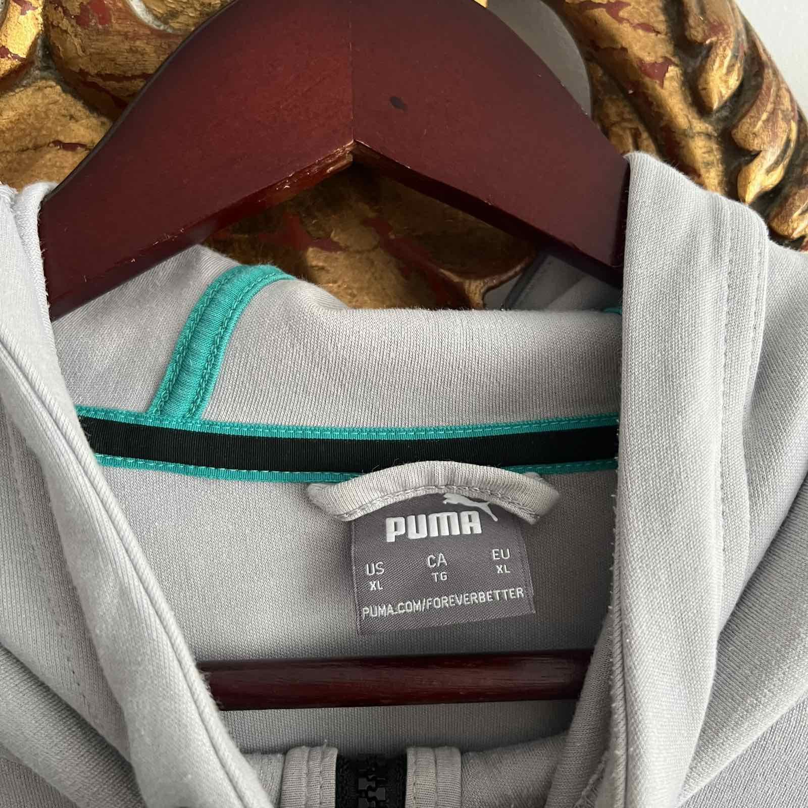 Puma Mercedes AMG Petronas Full Zip Hoodie Racing F1 Team Sz XL Size US XL / EU 56 / 4 - 5 Thumbnail