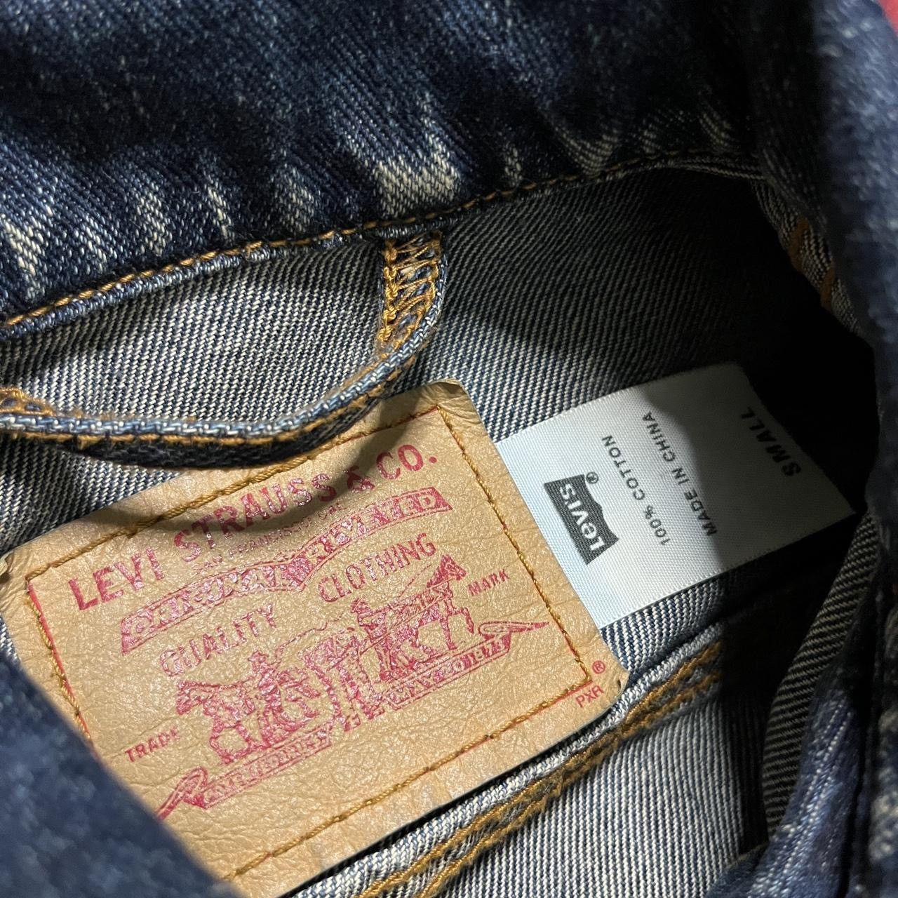 Levi's × Vintage Levi's Cropped Denim Jean Jacket Zippered Boho dark wash Size S / US 4 / IT 40 - 3 Thumbnail