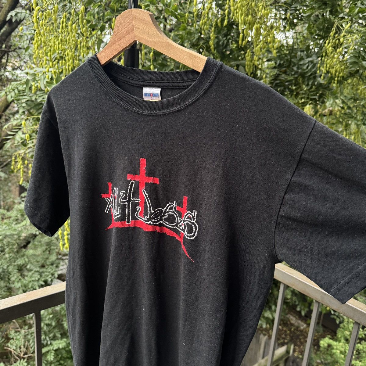 Vintage All 4 Jesus Shirt Faded Thrashed Distressed ERD Grunge Size US M / EU 48-50 / 2 - 3 Thumbnail