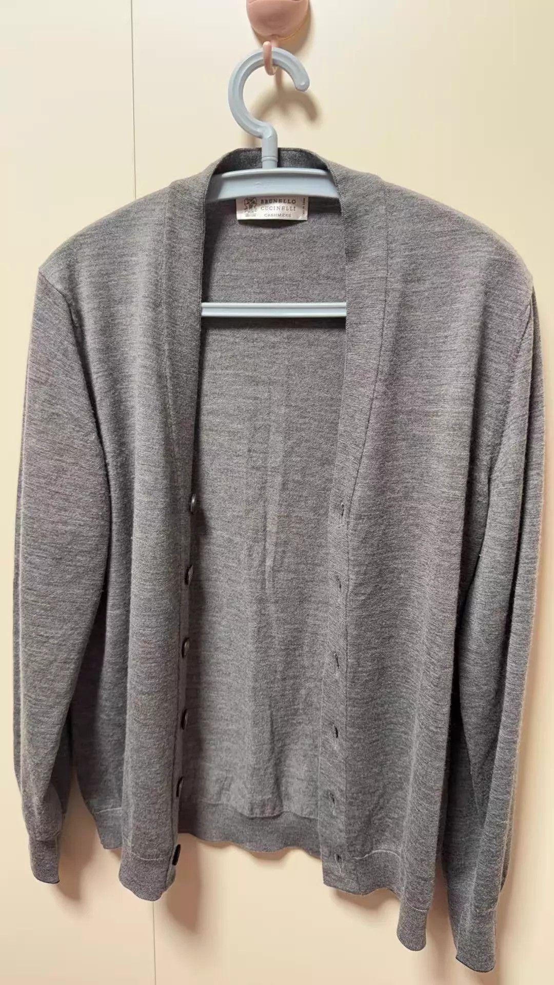 Brunello Cucinelli Brunello Cucinelli Gray Wool Cardigan 4 95 New Size US XL / EU 56 / 4 - 1 Thumbnail