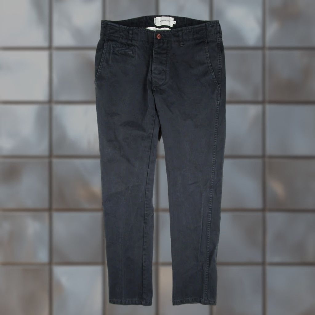 Vintage Wings + Horns Pants Mens 29x30 Gray Slim Fit Cotton Chino Made In Canada Casual Size US 29 - 1 Thumbnail