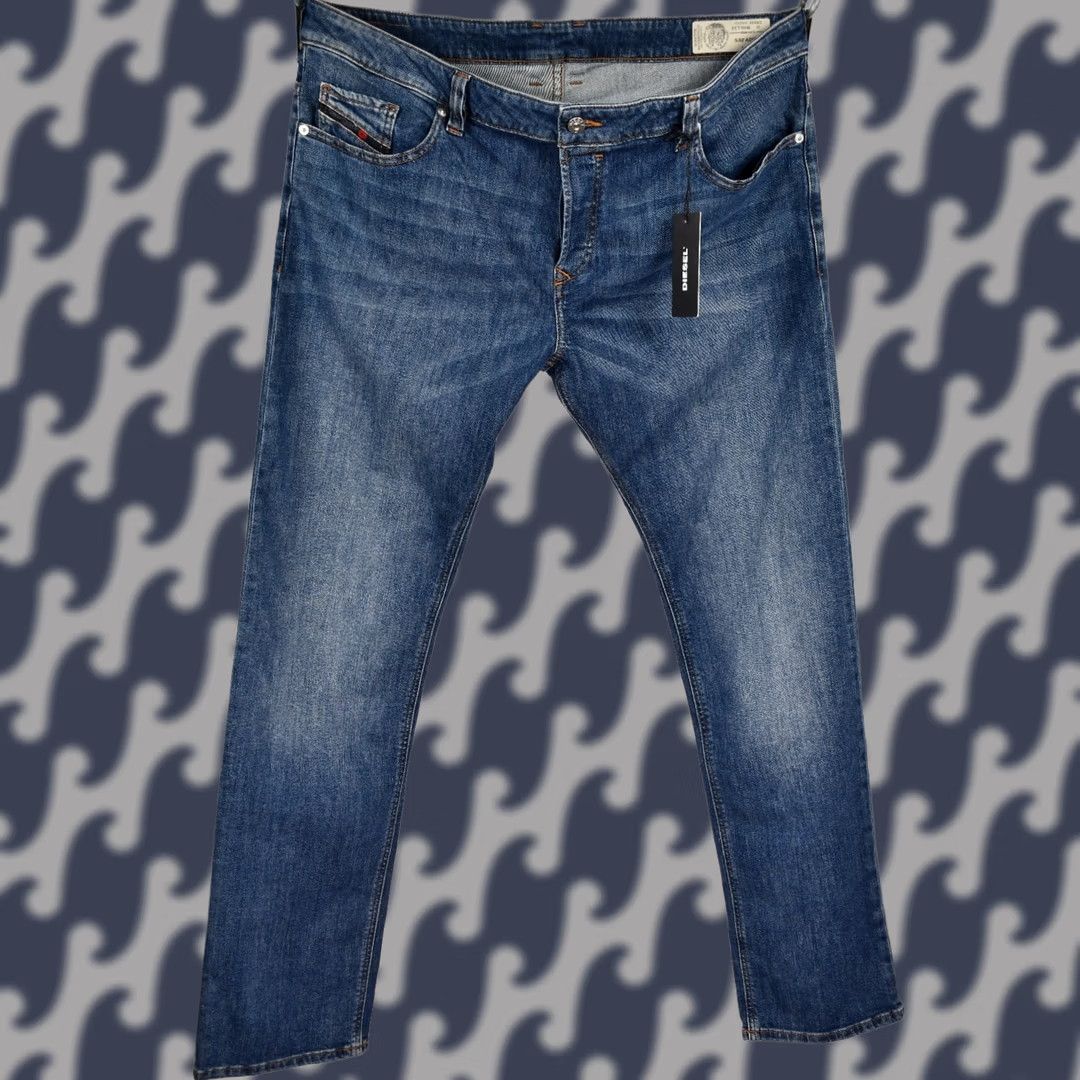 Diesel Diesel SAFADO-X Straight Jeans Men W40/L34 Blue Denim 5-Pocket Stretch 100% Genuine NEW 40x34-34 Inseam SZ W40/L34 Size US 40 / EU 56 - 1 Thumbnail
