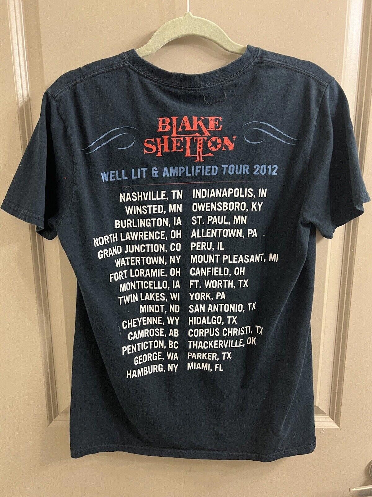 Designer Blake Shelton 2012 Concert Shirt Small Size US S / EU 44-46 / 1 - 2 Thumbnail