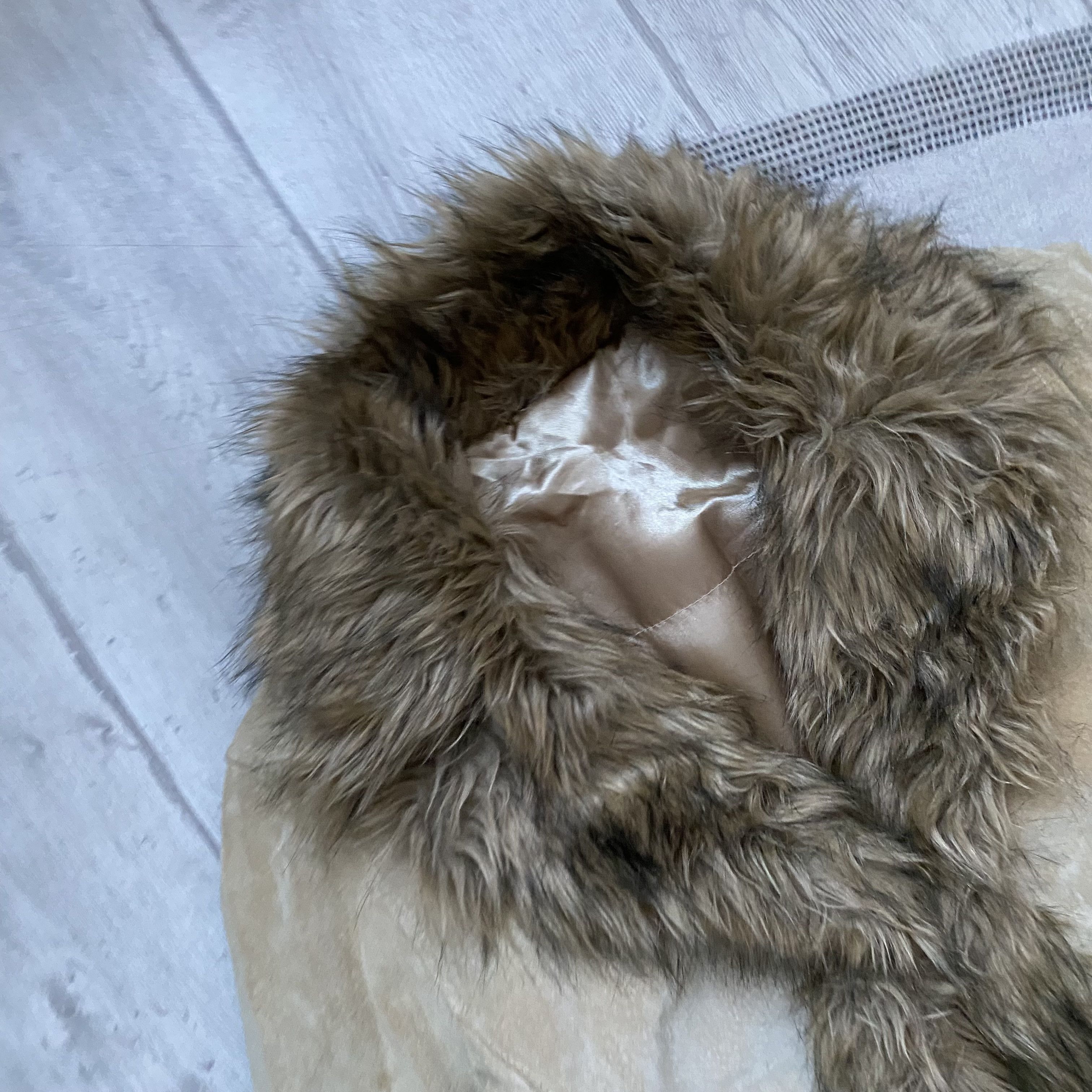 If Six Was Nine Vintage 90s Real Suede with Faux Fur Maxi Coat Y2K japanese Size L / US 10 / IT 46 - 6 Thumbnail