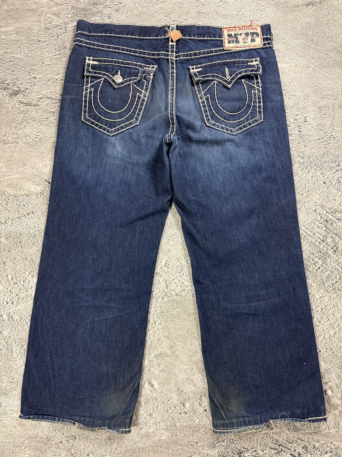 True Religion blue jeans Y2K vintage super baggy Point Guard