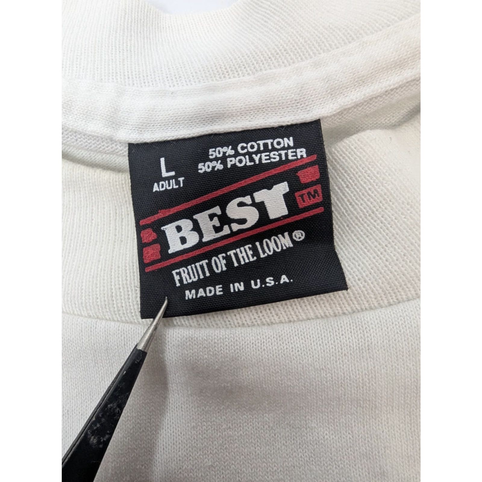 Vintage VINTAGE Screen Stars T-Shirt Short Sleeve Crew Neck L White USA 80s 90s Single Stitch Senior in Action Size US L / EU 52-54 / 3 - 7 Thumbnail
