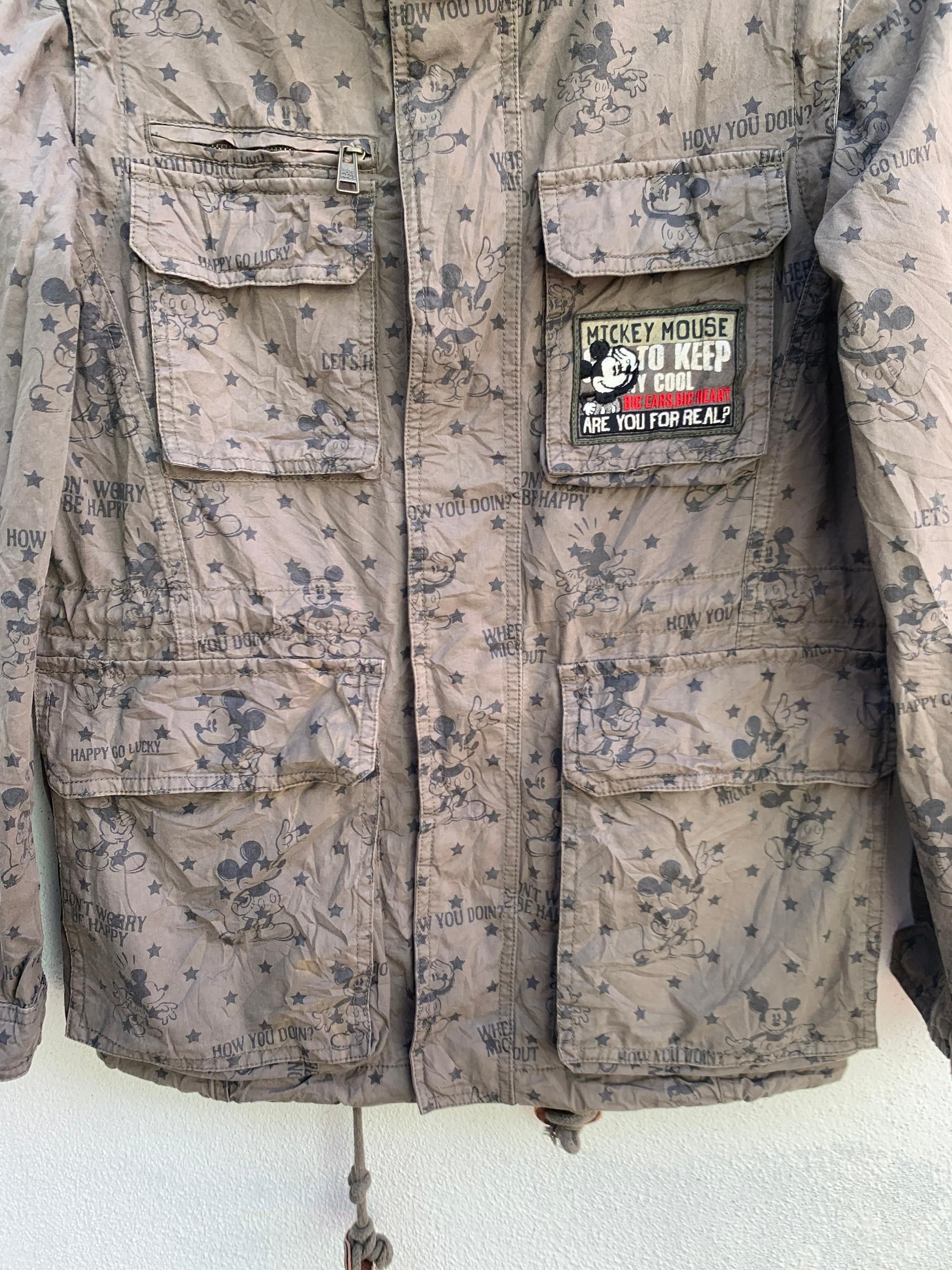 Mickey Mouse Holl Haus Holland X Disney Mickey Army Style Jacket Size US S / EU 44-46 / 1 - 9 Thumbnail