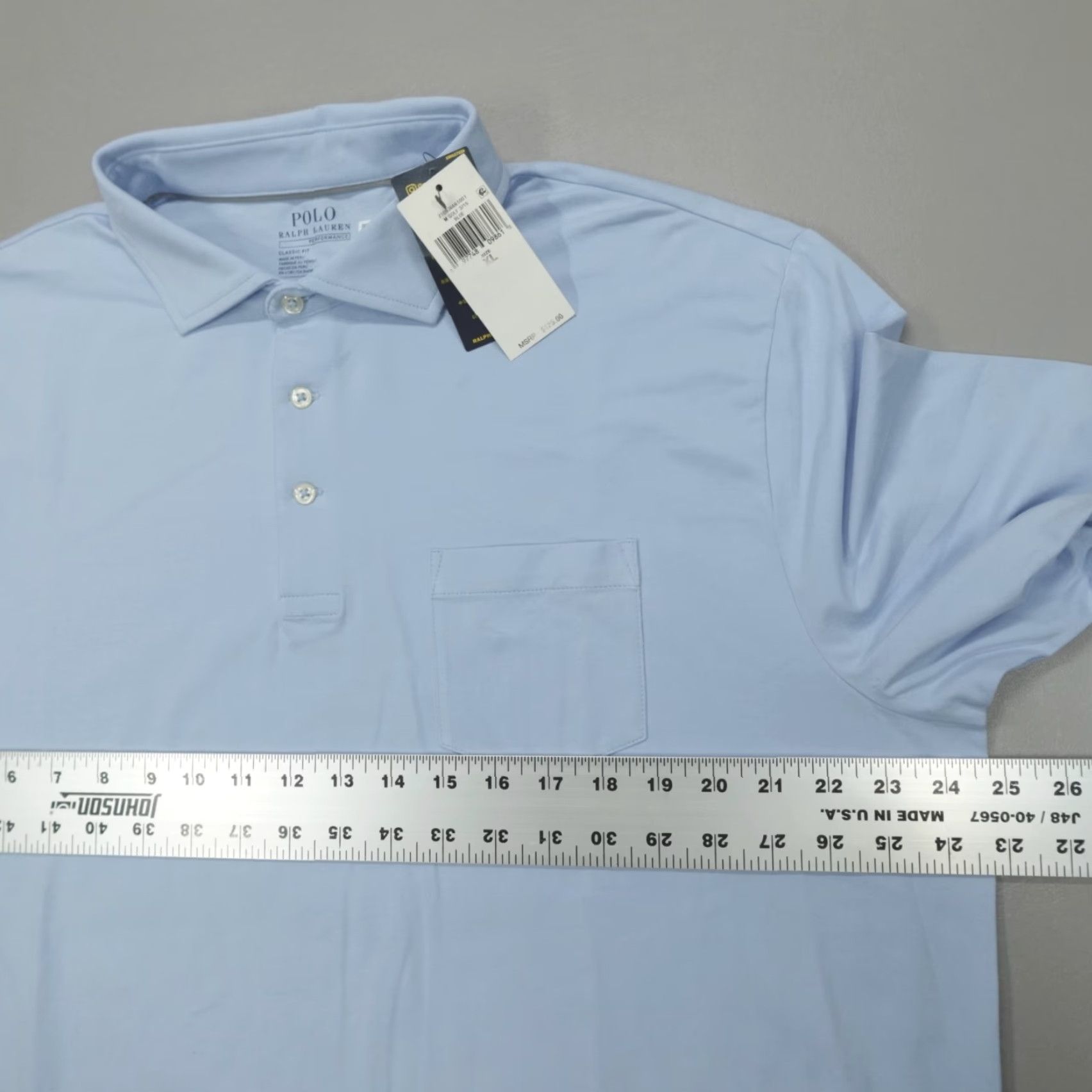Ralph Lauren Ralph Lauren Performance Long Sleeve Polo Shirt Men's XL Blue Classic Fit Shirt Size US XL / EU 56 / 4 - 6 Thumbnail