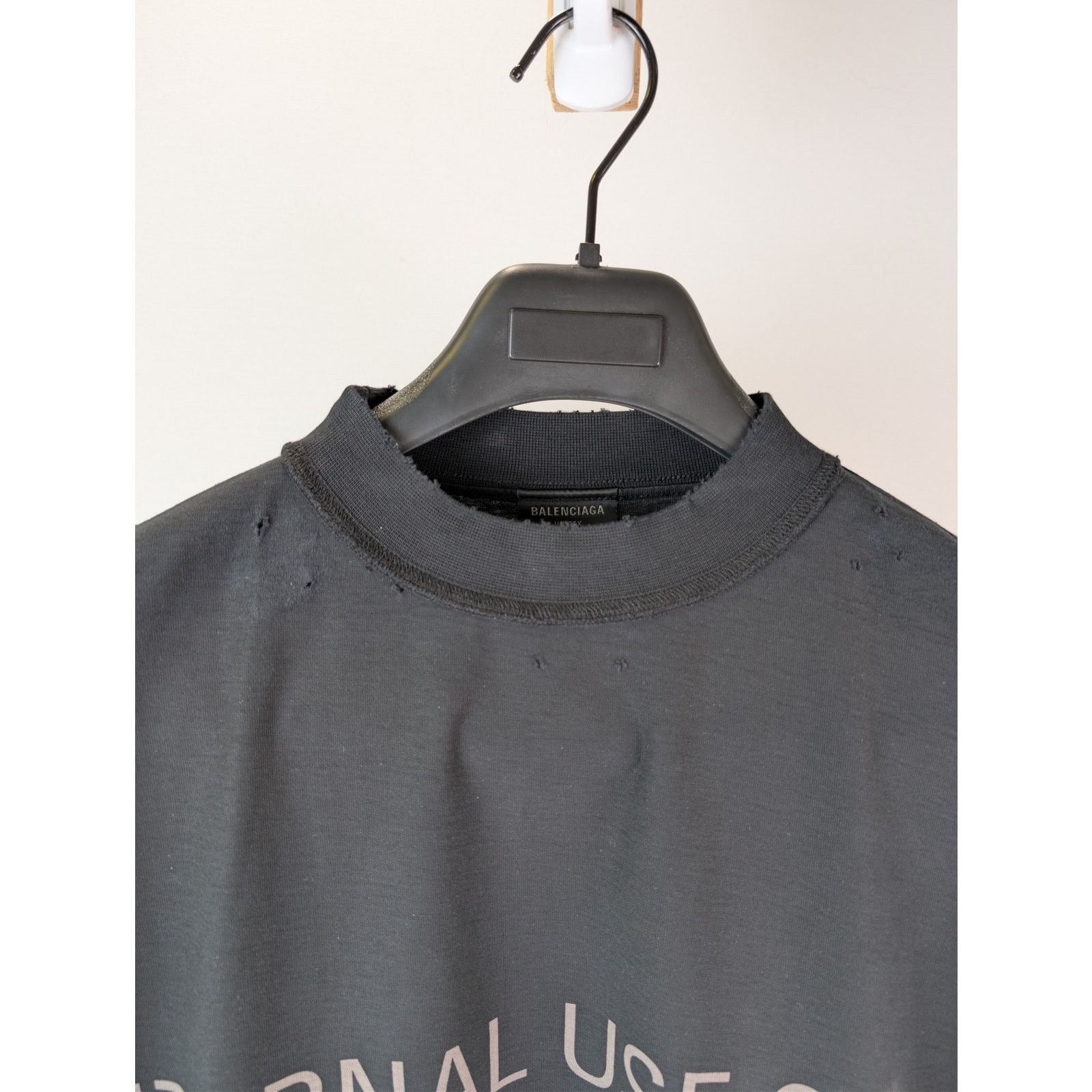 Balenciaga o1rshd1 Internal Use Only Inside-Out Vintage Jersey T-Shirt Size US L / EU 52-54 / 3 - 7 Thumbnail