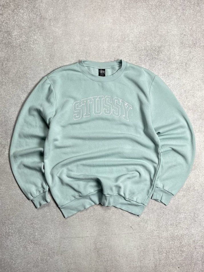 Vintage Stussy Spellout Boxy Sweatshirt M