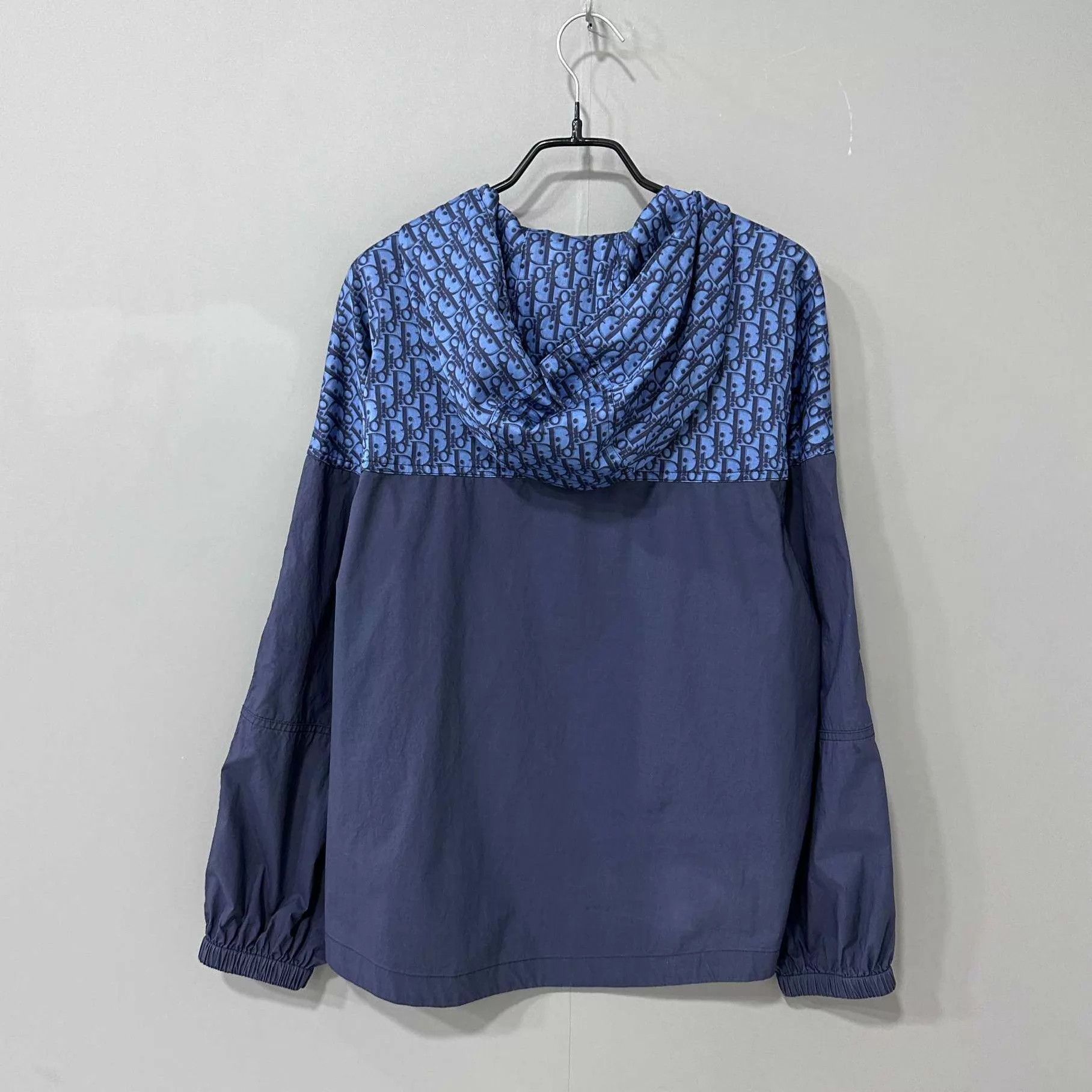 Dior Dior Blue Oblique Print Half-Zip Hoodie 99 New 12+ (Stained) Size XS / US 0-2 / IT 36-38 - 3 Thumbnail