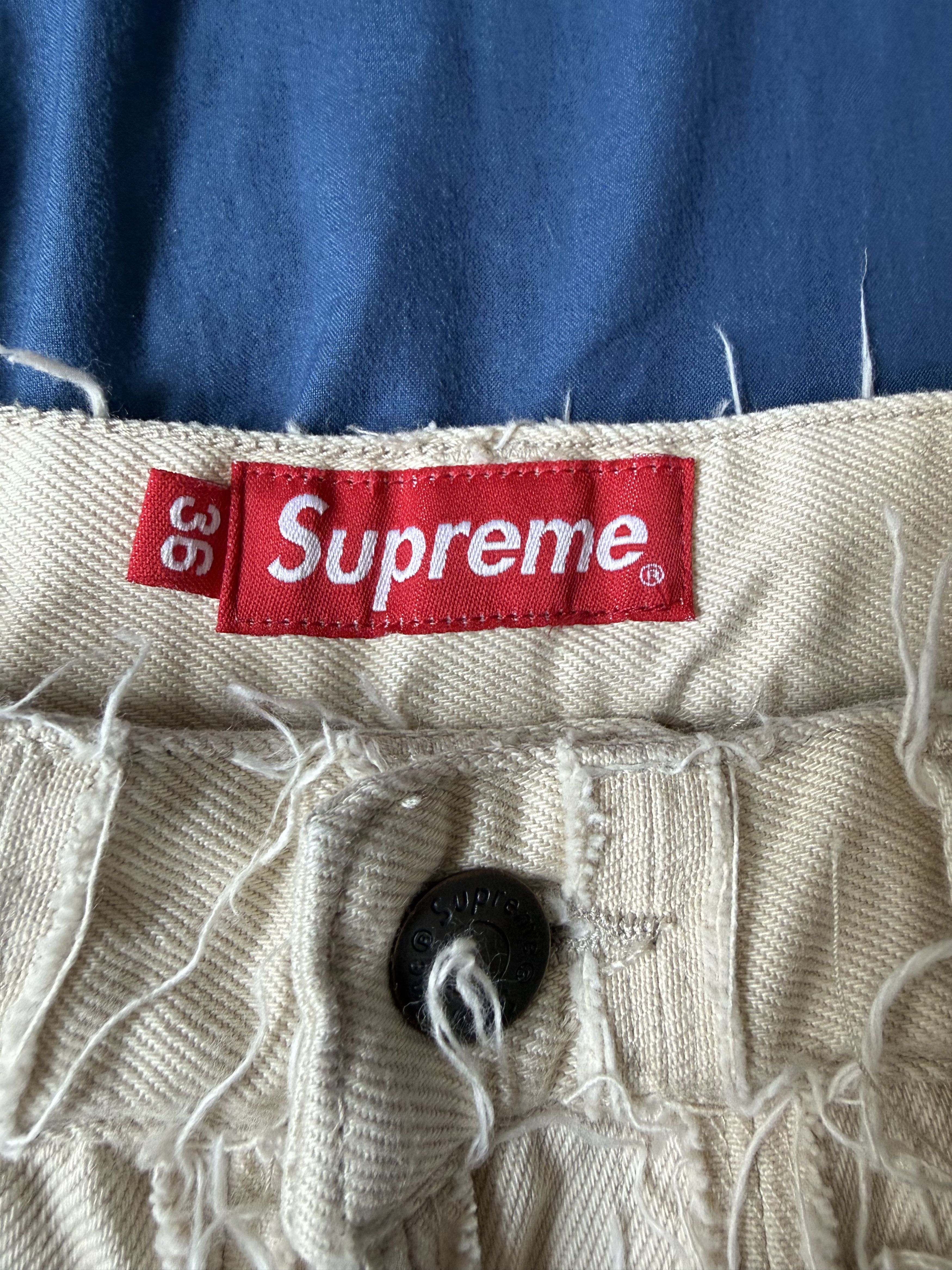 Supreme Supreme Frayed Patchwork Baggy Denim Shorts Size US 36 / EU 52 - 2 Thumbnail