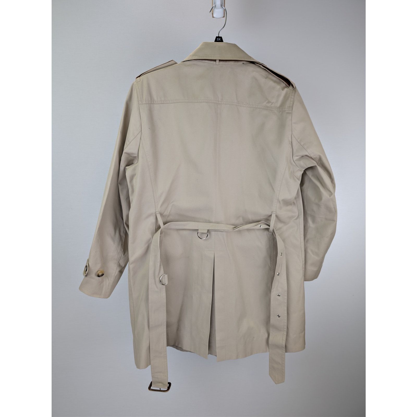 Sandro o1rshd1 CC20 double-breasted belted trench coat in beige Size US L / EU 52-54 / 3 - 10 Thumbnail