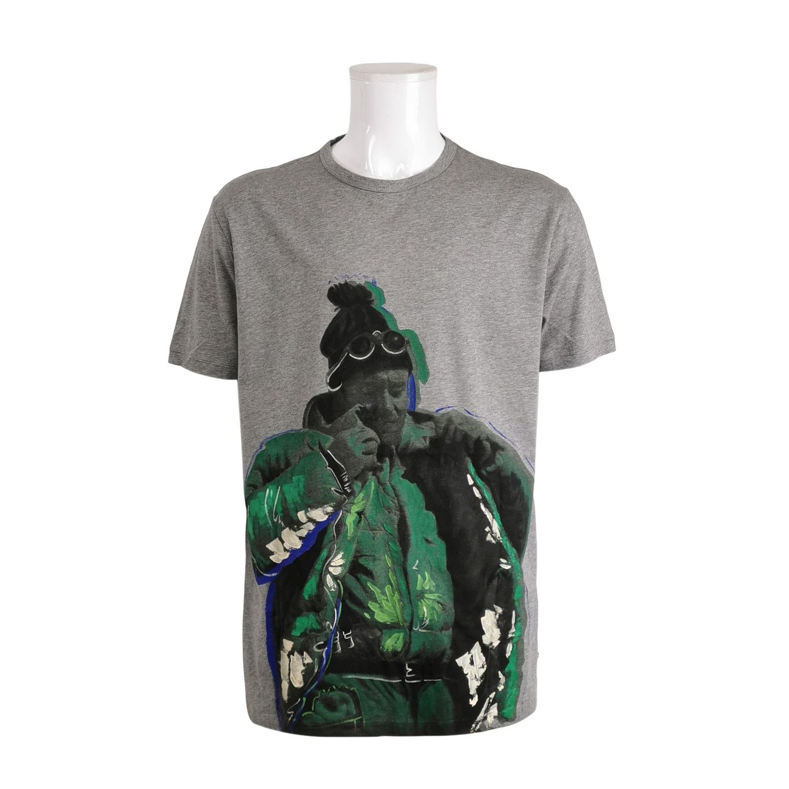 Moncler Moncler Gray Logo Graphic T-Shirt XXL Size US XXL / EU 58 / 5 - 1 Thumbnail