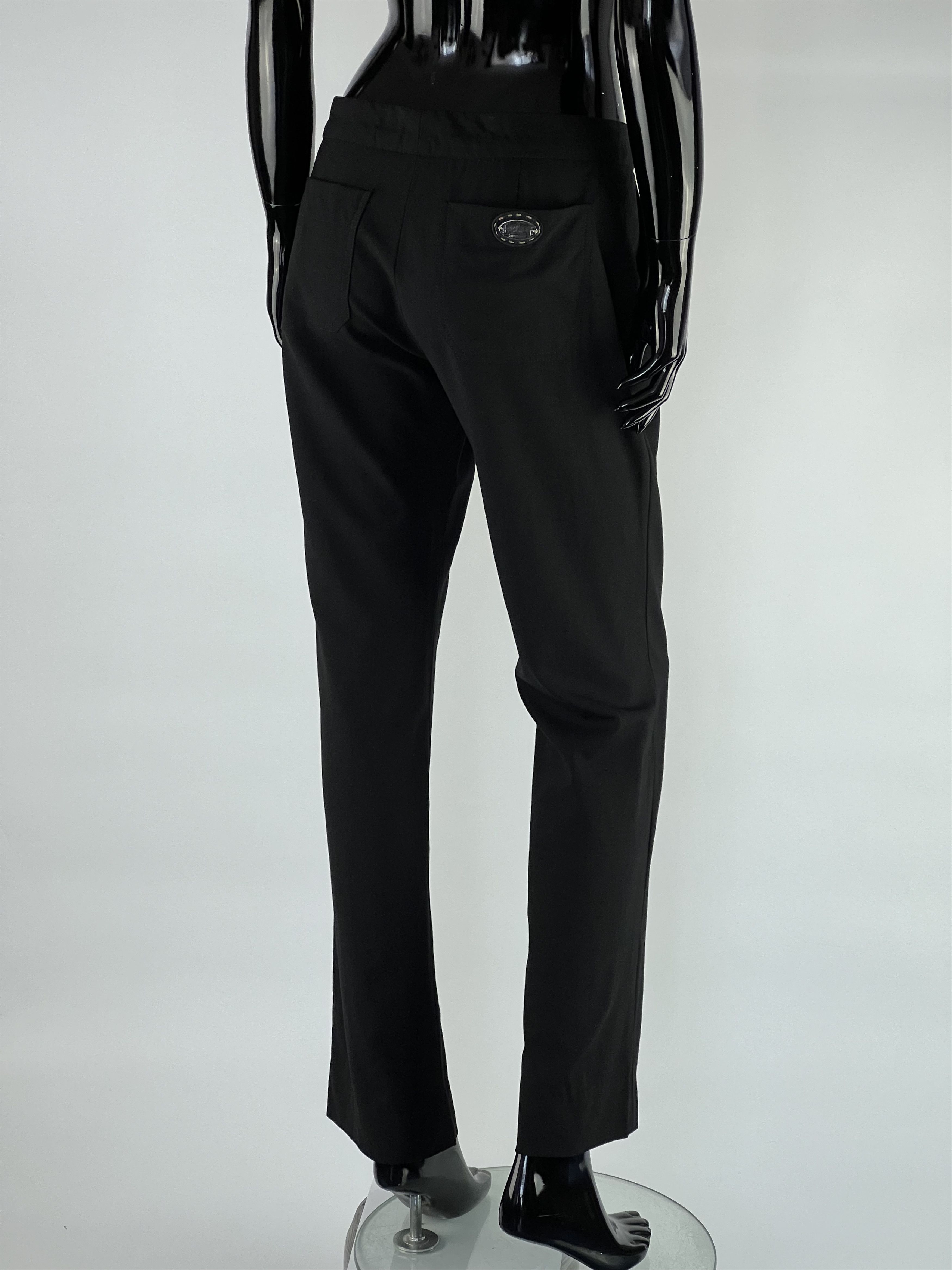 Fendi × Vintage Fendi Vintage Women's Black Wool Pants Size IT44 Size 30" / US 8 / IT 44 - 3 Thumbnail