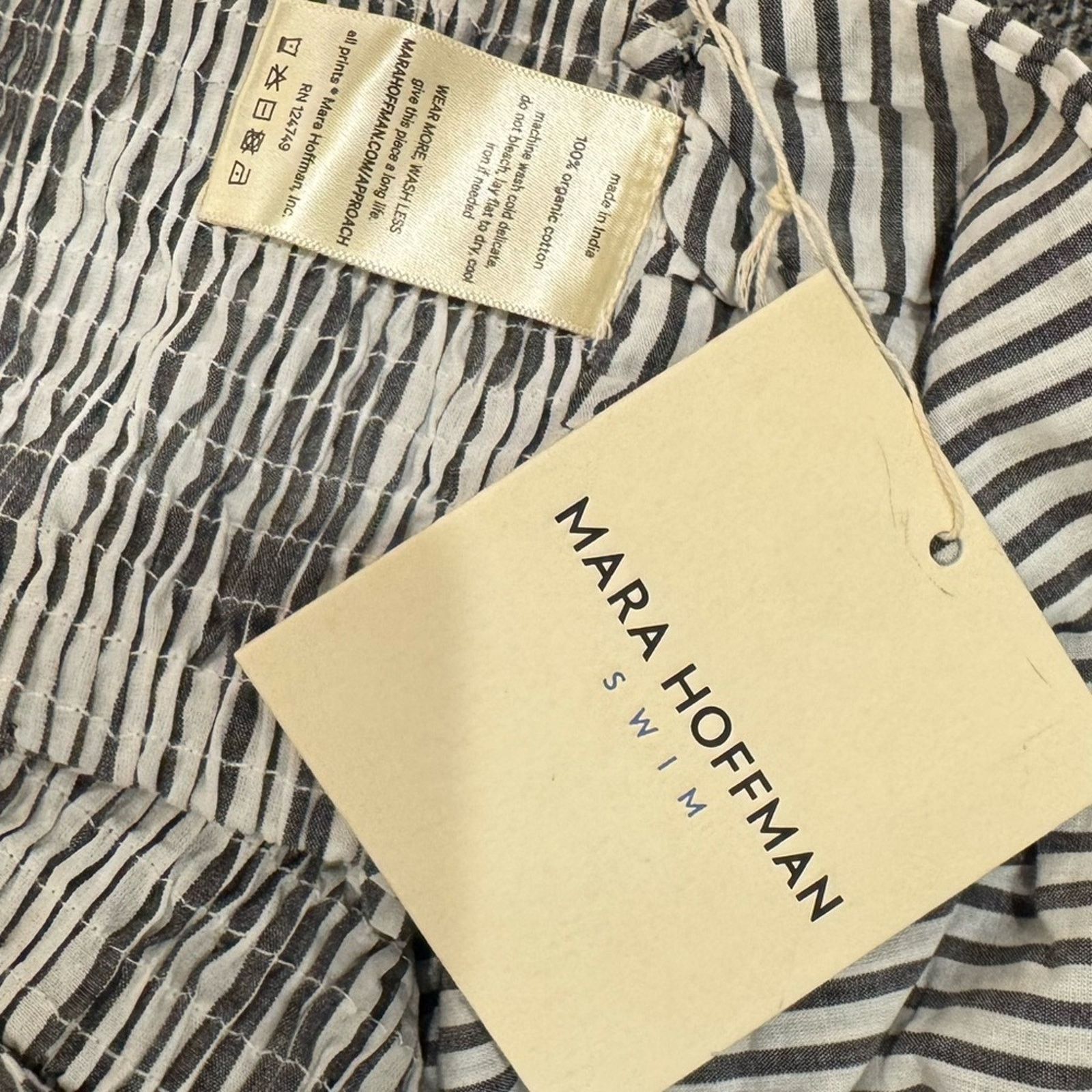 Mara Hoffman Mara Hoffman Pinstriped Bikini Crop Top Size S Size S / US 4 / IT 40 - 6 Thumbnail