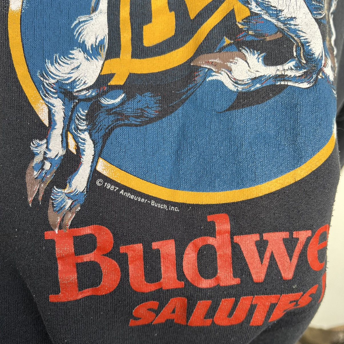 Budweiser × Vintage Budweiser sweatshirt vintage Size US XL / EU 56 / 4 - 4 Thumbnail