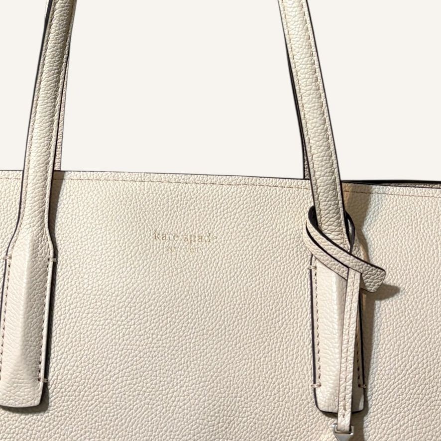 Kate Spade Kate Spade Large Margaux Leather Tote Cream Vanilla Classic Size ONE SIZE - 2 Thumbnail