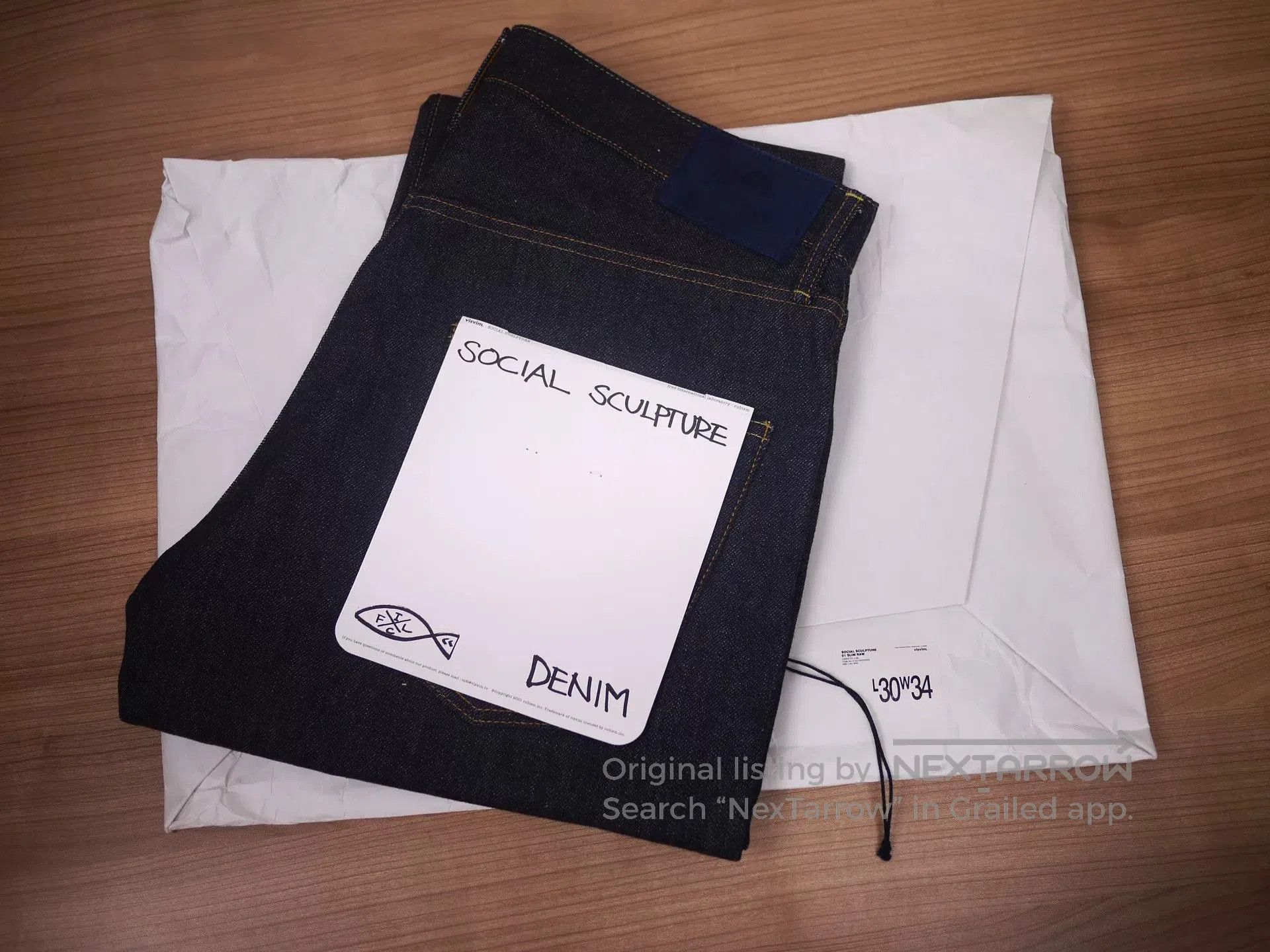 Visvim visvim social sculpture raw 01slim jeans. Size US 34 / EU 50 - 6 Thumbnail