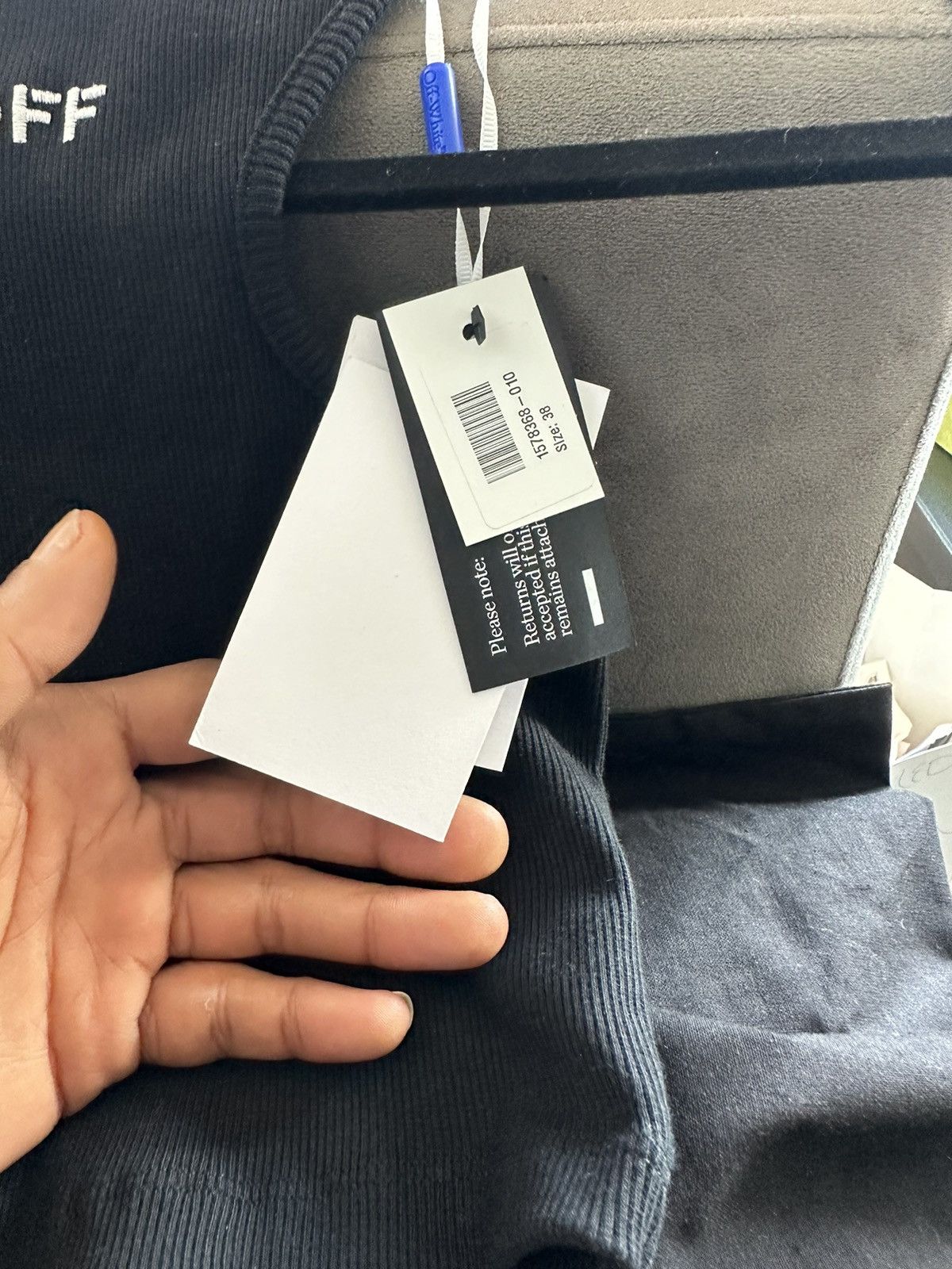 Off-White Off white Crop Tank Top Size S / US 4 / IT 40 - 4 Thumbnail
