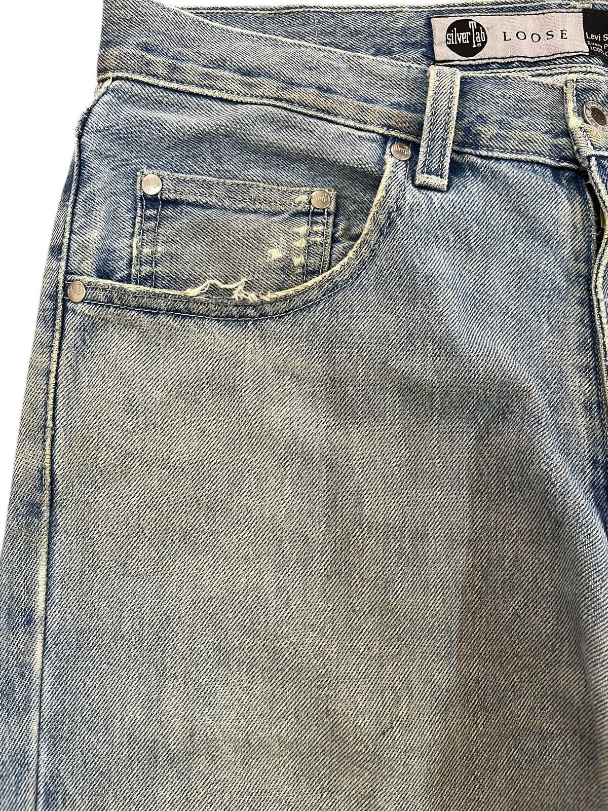 Levi's Levi’s Silvertab Baggy Loose Distressed Denim Size US 35 - 3 Thumbnail