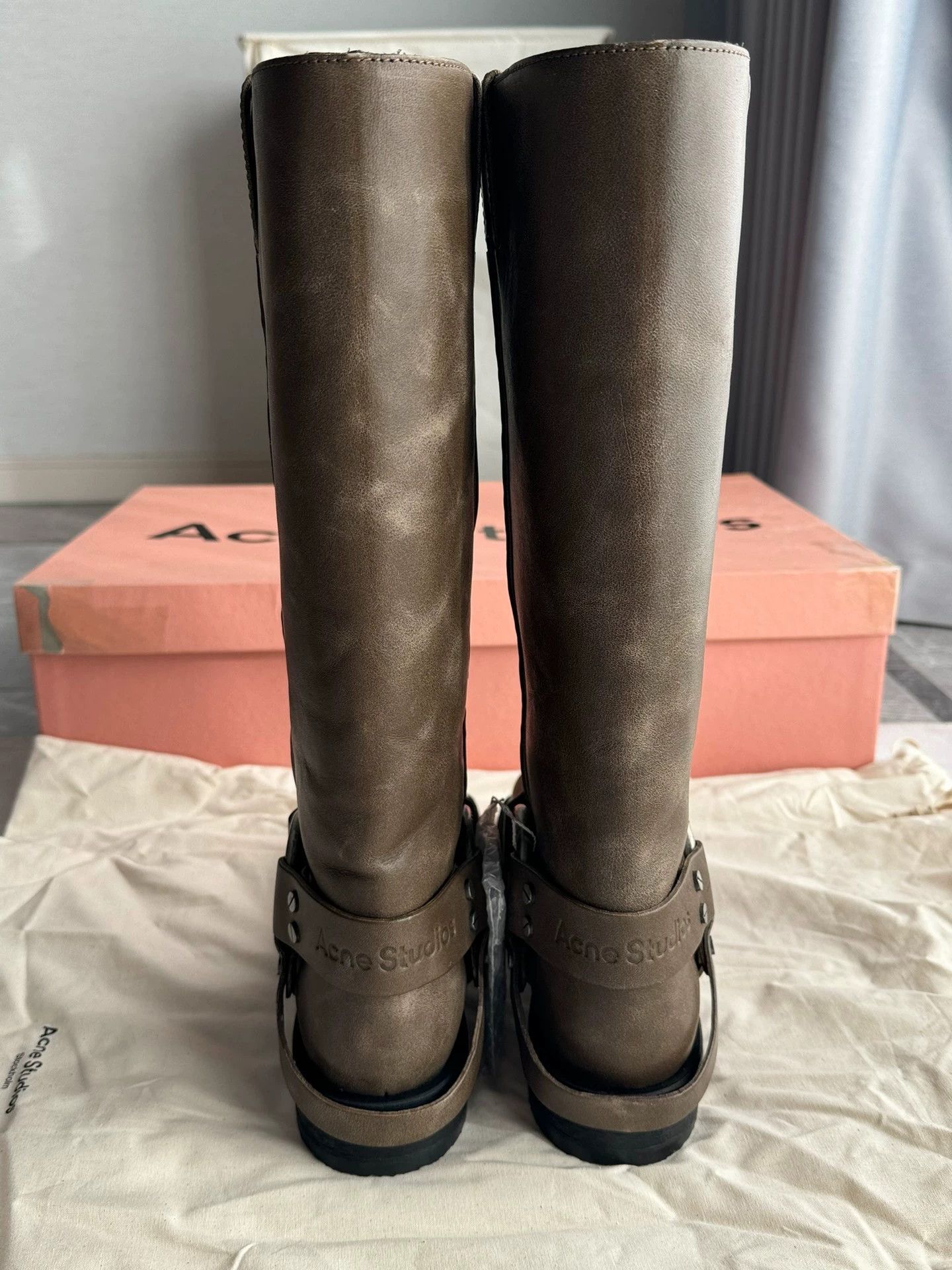 Acne Studios Acne Studios Knee-High Riding Boots Brown 37 Size US 6.5 / IT 36.5 - 4 Thumbnail