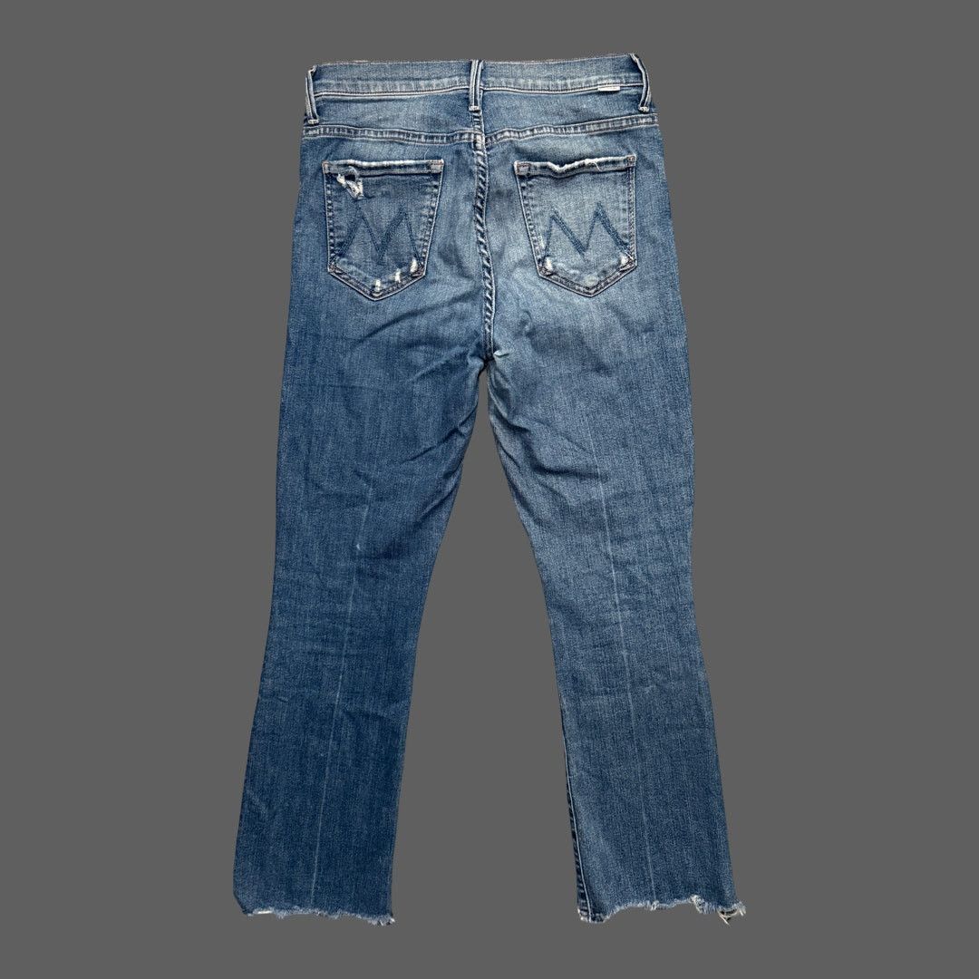 MOTHER Mother Insider Crop Step Fray Jeans Dancing on Coals 27 Size 27" / US 4 / IT 40 - 7 Thumbnail