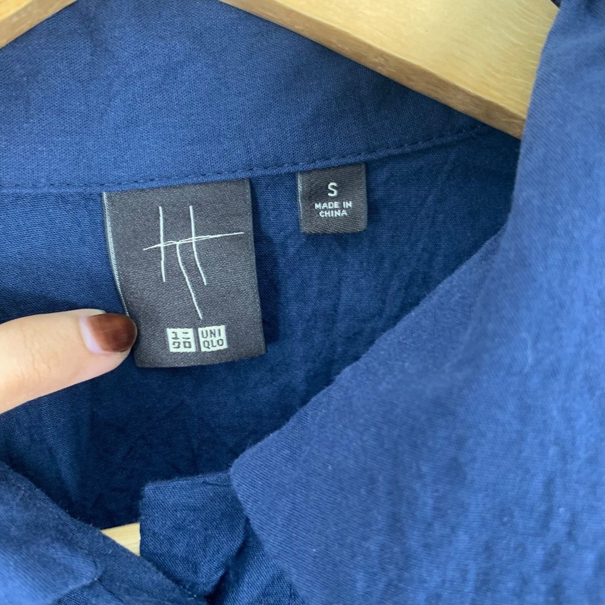 Uniqlo UNIQLO x HANA TAJIMA Collection Pure Indigo Cotton Blouse Size S / US 4 / IT 40 - 8 Thumbnail