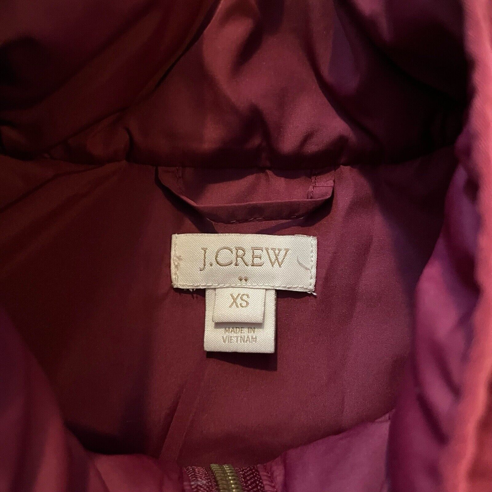 J.Crew J Crew Womens Vest Red Quilted Excursion Puffer Full Zip Dow Size XS / US 0-2 / IT 36-38 - 6 Thumbnail
