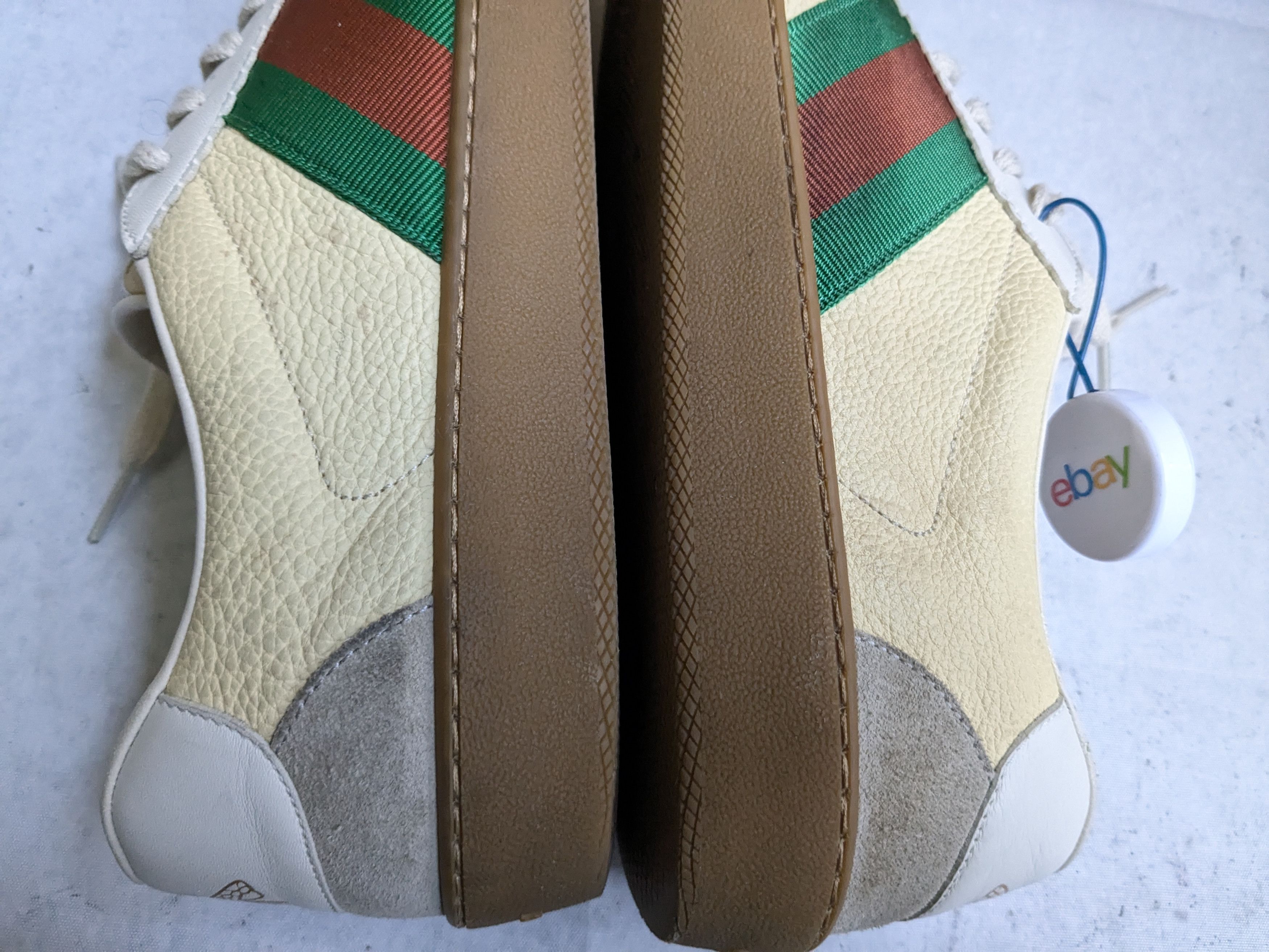 Gucci Gucci G74 Web Sneakers 521681 Yellow 10.5 Low Web Size US 10.5 / EU 43-44 - 13 Thumbnail