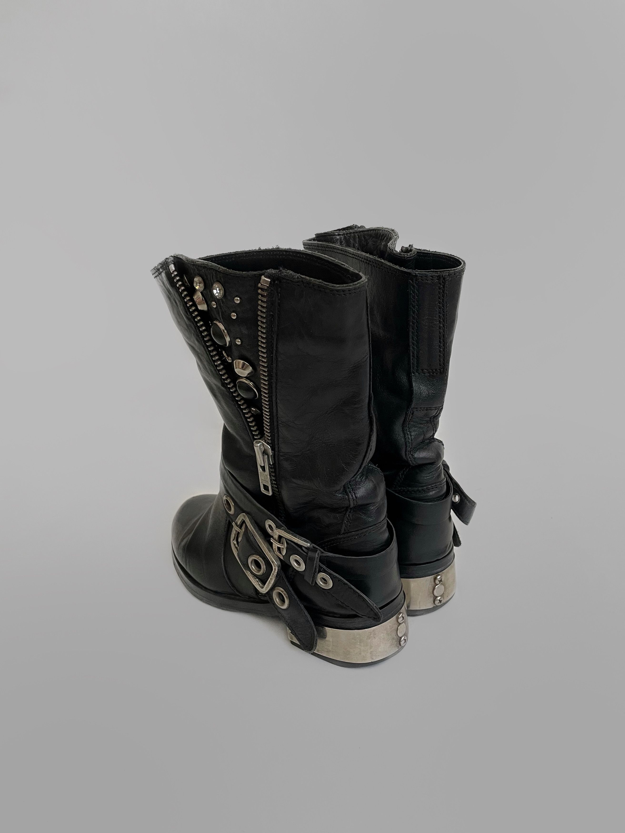Vintage Mario Muzi Avant-garde boots Size US 6.5 / IT 36.5 - 3 Thumbnail