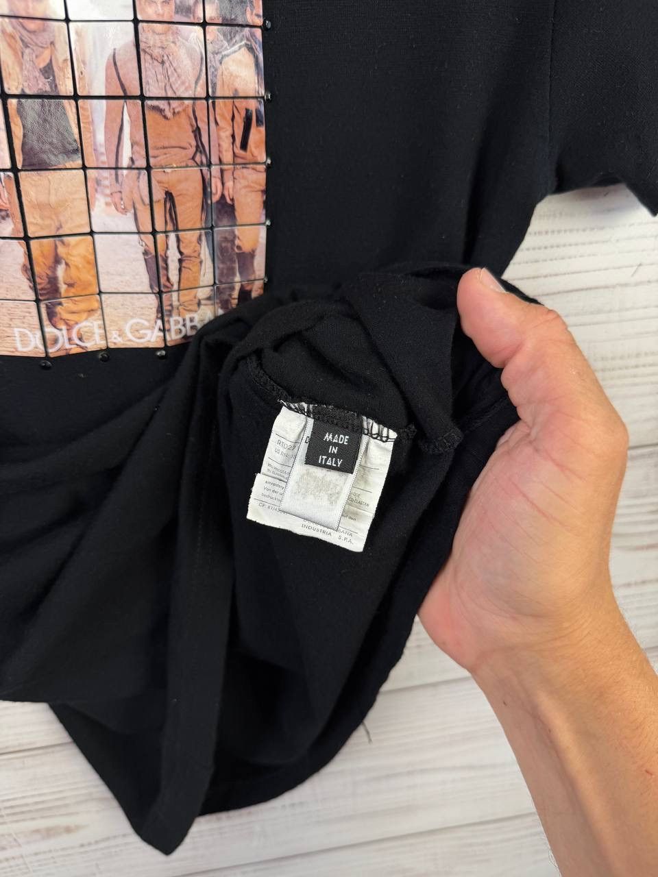 Dolce & Gabbana Dolce&Gabbana Black Graphic Logo Tee Size US M / EU 48-50 / 2 - 4 Thumbnail