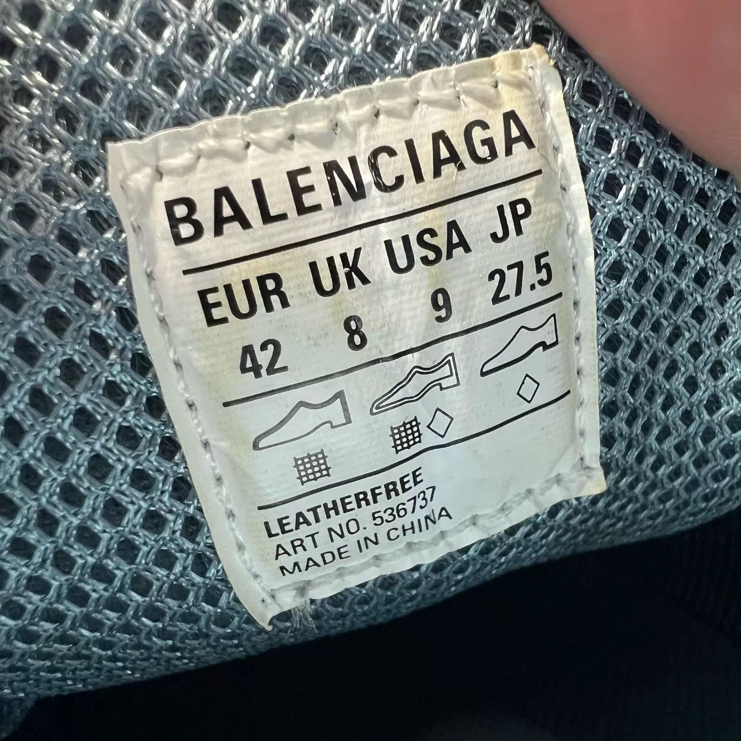 Balenciaga Balenciaga Triples Washed Denim 42 Original Box Worn 2x Size US 9 / EU 42 - 7 Thumbnail