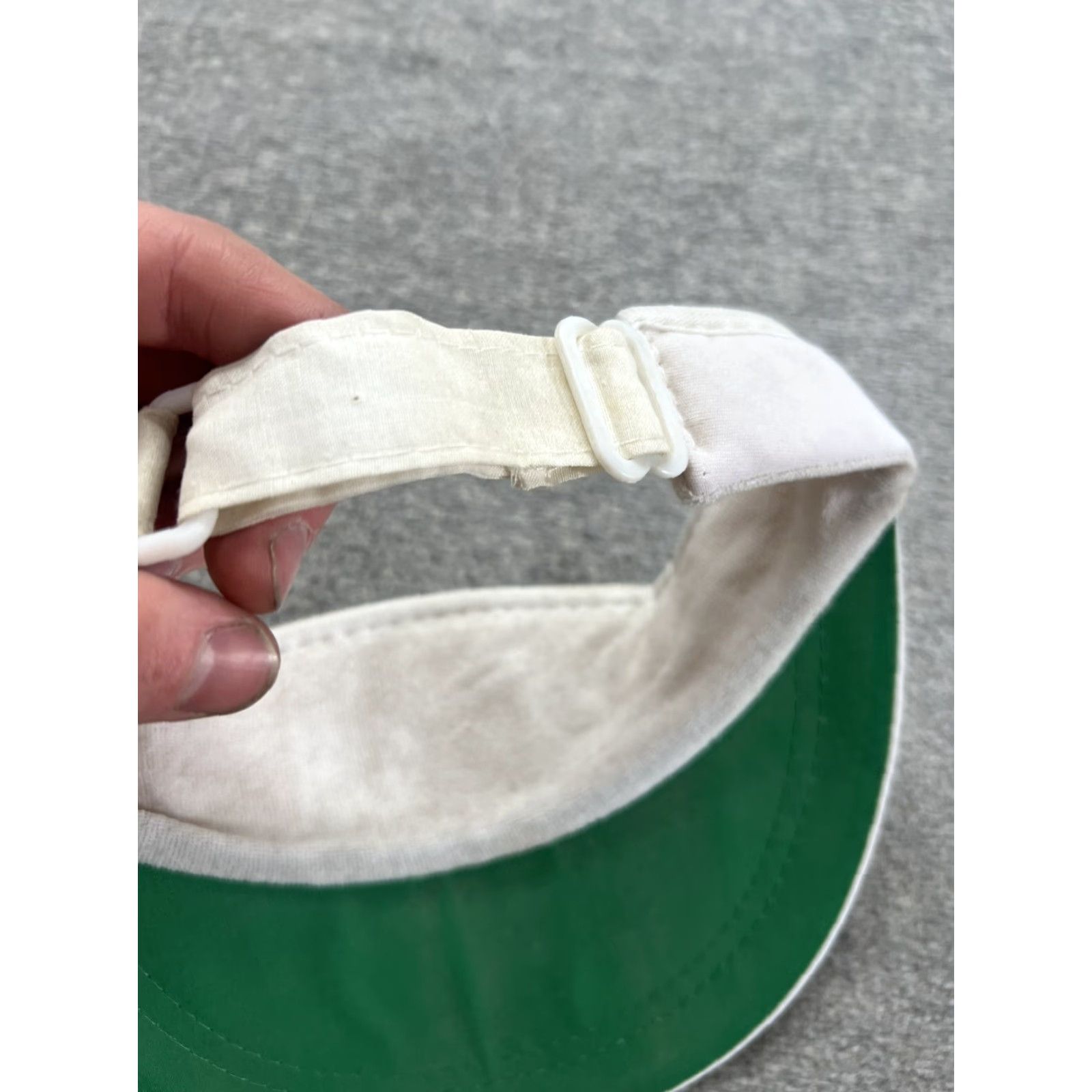 Vintage VINTAGE Exxon Racing Cap VISOR White NOS Adjustable Trucker Snapback 1980s Golf Cap Mens Size ONE SIZE - 4 Thumbnail