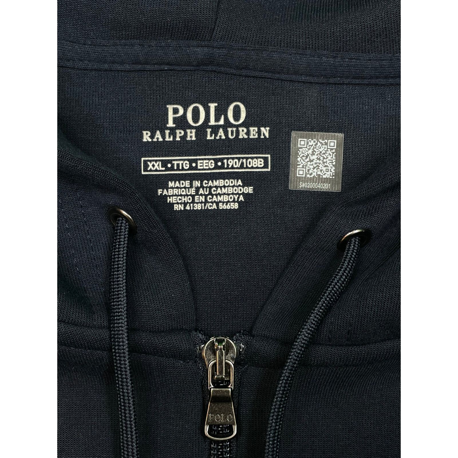 Polo Ralph Lauren Polo Navy & White Zip Up Hoodie Size US XXL / EU 58 / 5 - 4 Thumbnail