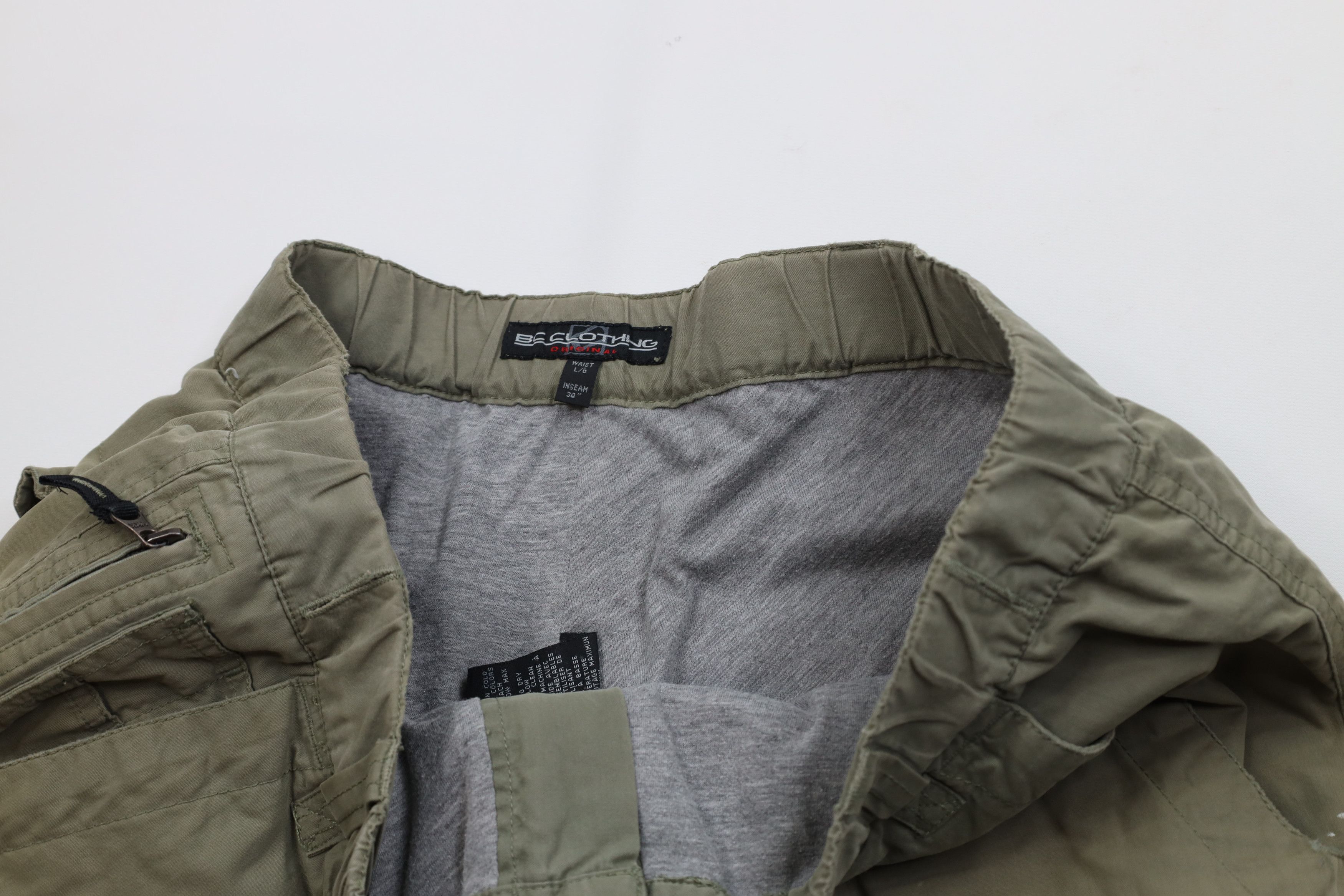 Vintage Vintage 90s Y2K Streetwear Lined Wide Leg Cargo Pants Green Size US 36 / EU 52 - 10 Thumbnail