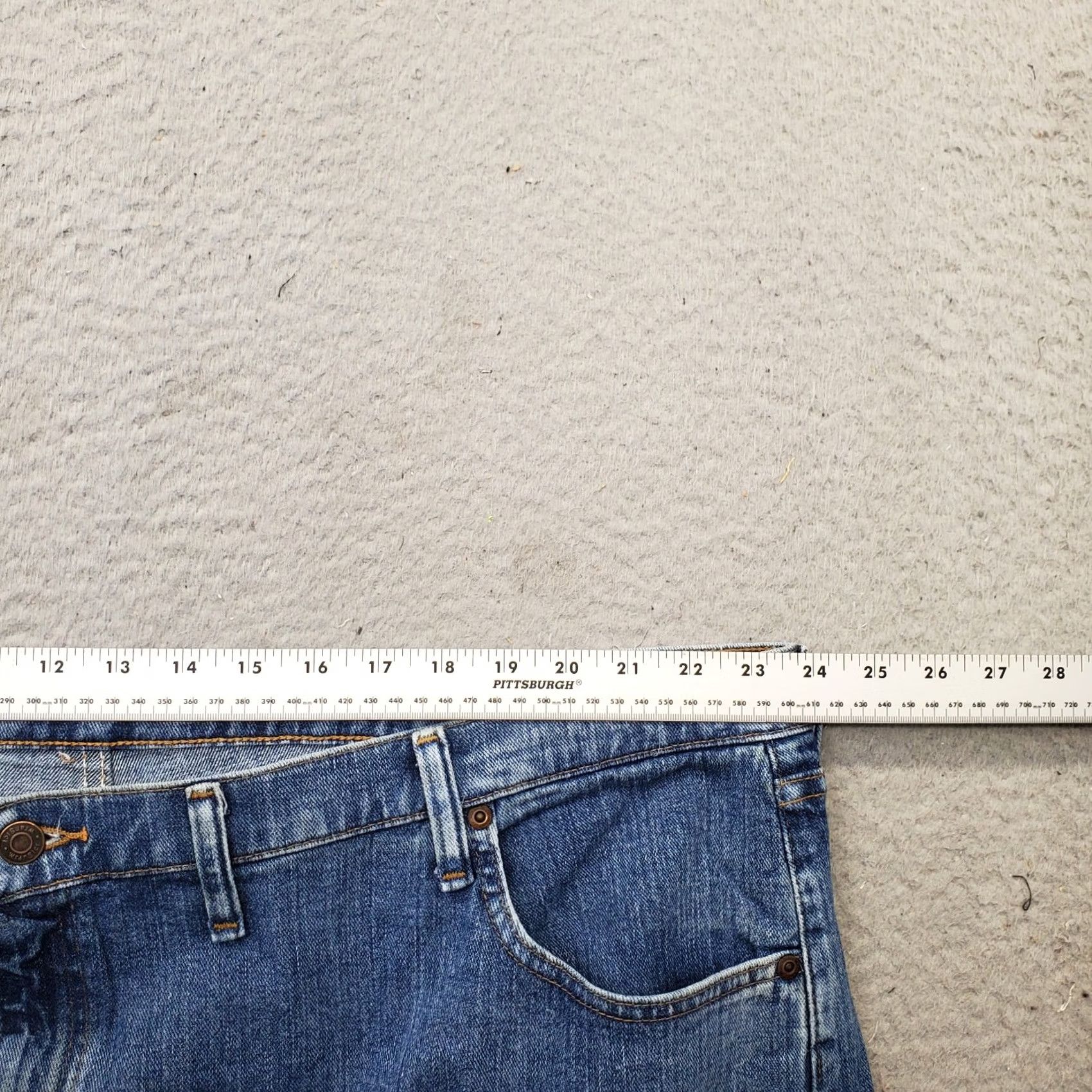 Wrangler VINTAGE Wrangler Straight Leg Jeans Men 48x30 Blue Denim Relaxed Fit Medium Wash Stretch Size US 32 / EU 48 - 6 Thumbnail