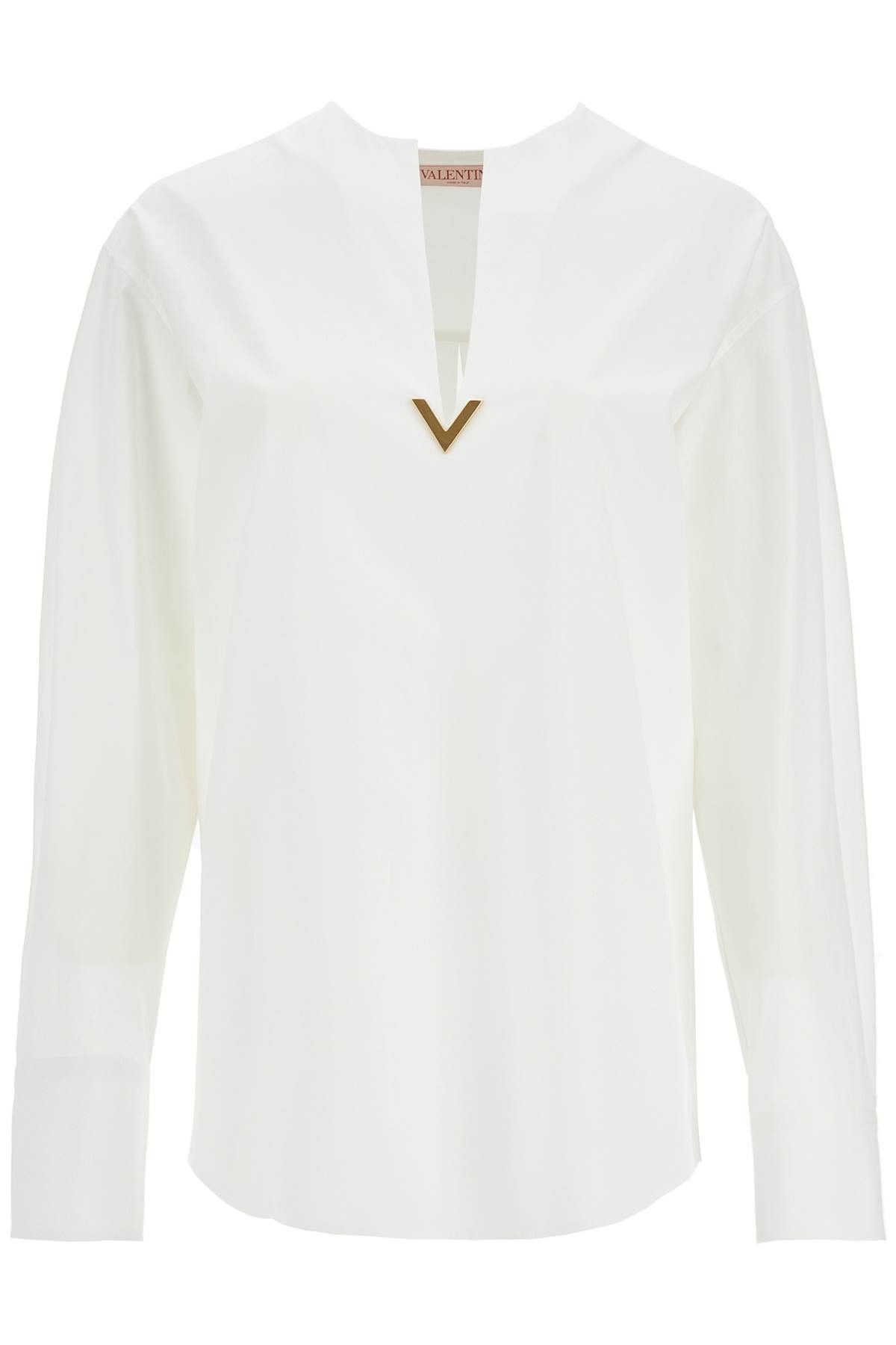 Valentino VALENTINO GARAVANI Boxy Poplin Blouse In Size XS / US 0-2 / IT 36-38 - 1 Thumbnail