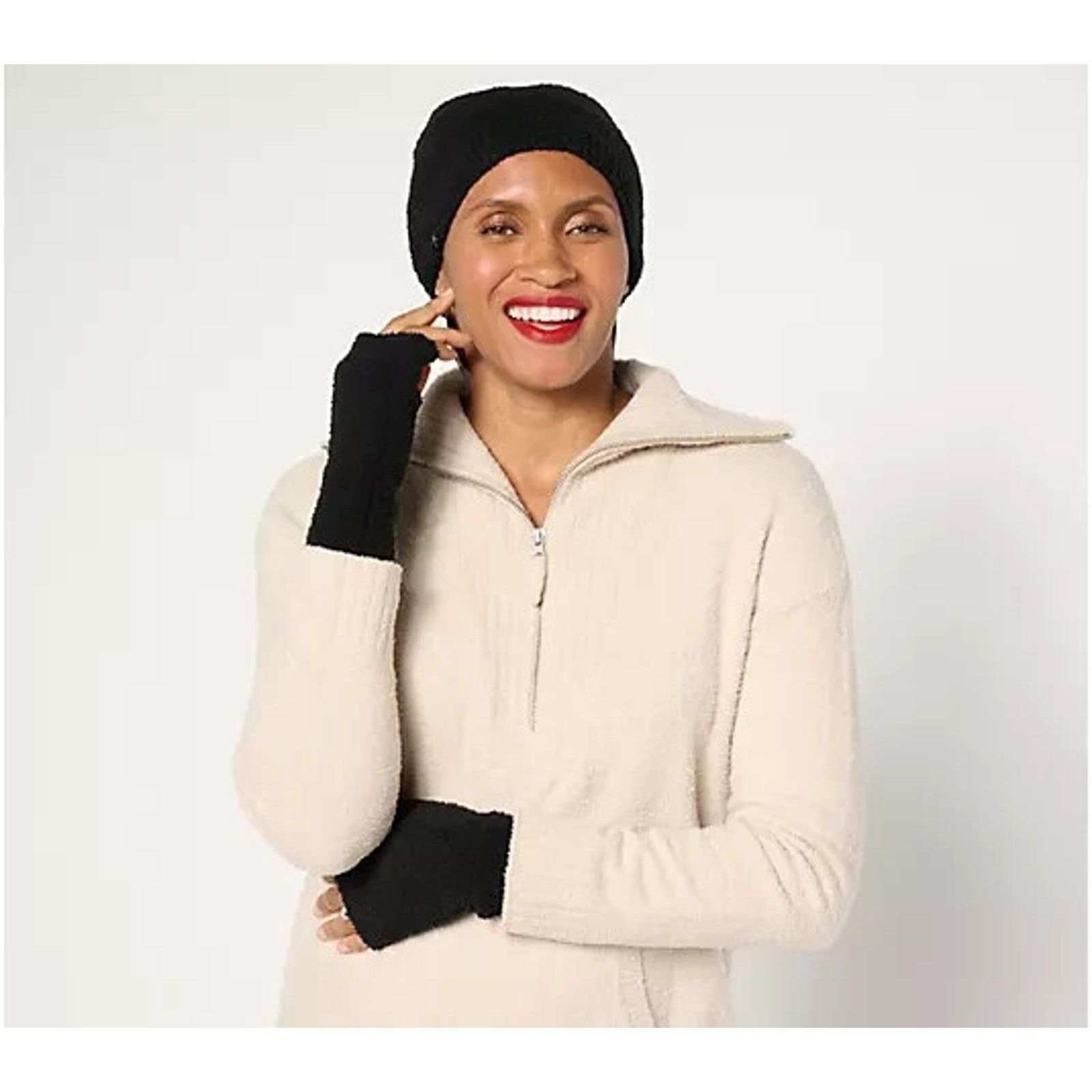 &Daughter Barefoot Dreams CozyChic Beanie Only Black A666052 Size ONE SIZE - 1 Preview