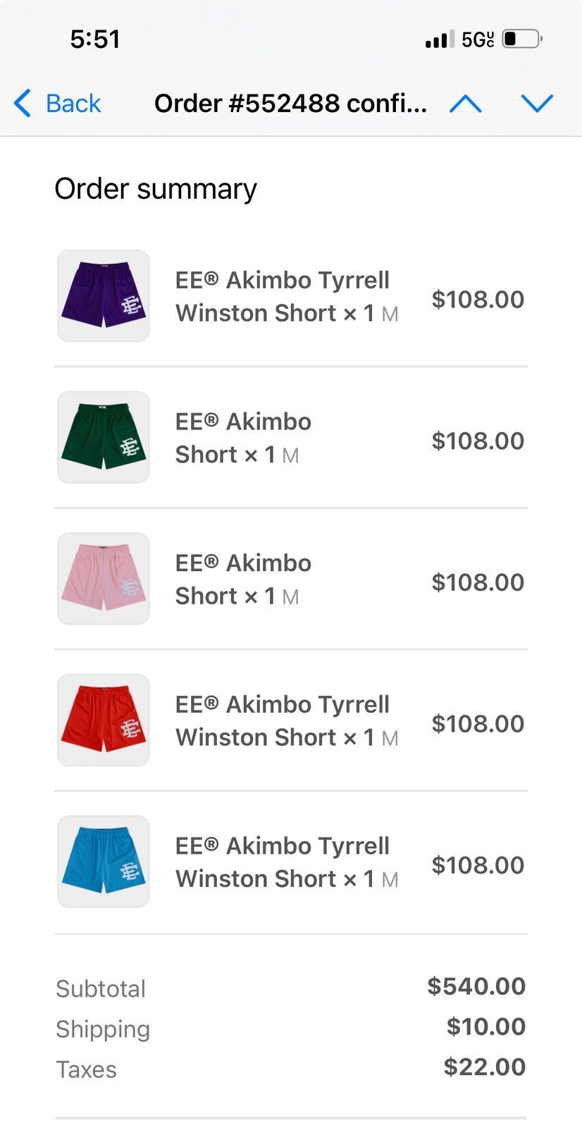 Akimbo Club × Eric Emanuel Eric Emanuel x Akimbo EE red shorts medium Size US 30 / EU 46 - 2 Thumbnail