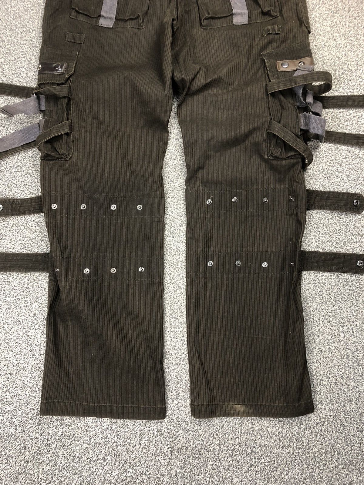 Japanese Brand Vintage Crazy Street Republic Punk Bondage Cargopants Size US 36 / EU 52 - 19 Thumbnail