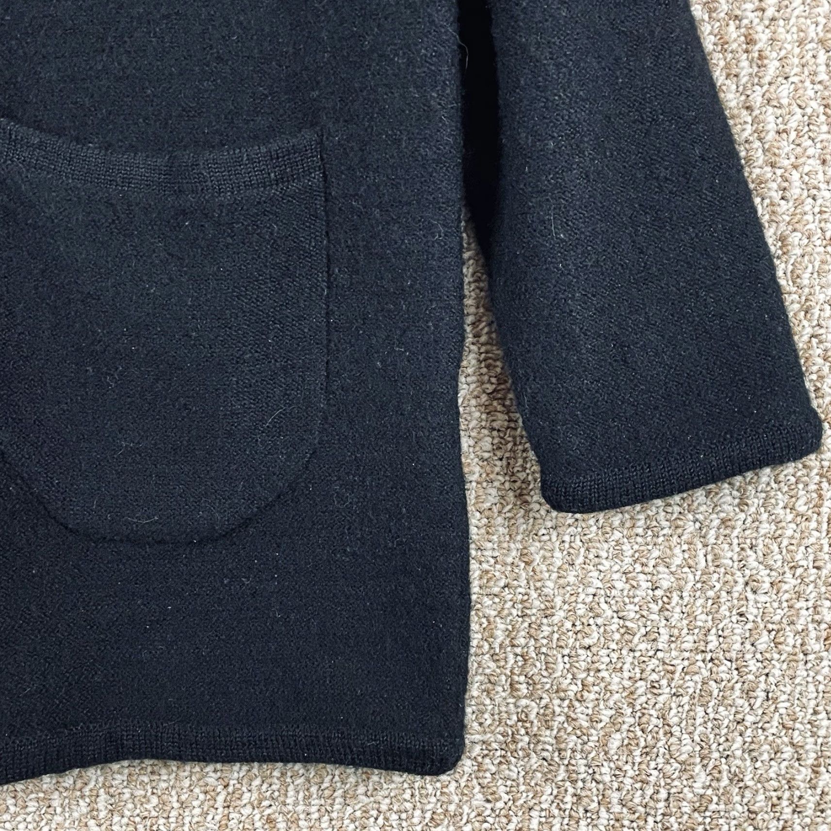 Vintage VINTAGE Woolrich Jacket Women’s M Black Wool Embroidered Floral 90s Grandma R1 Size M / US 6-8 / IT 42-44 - 4 Thumbnail