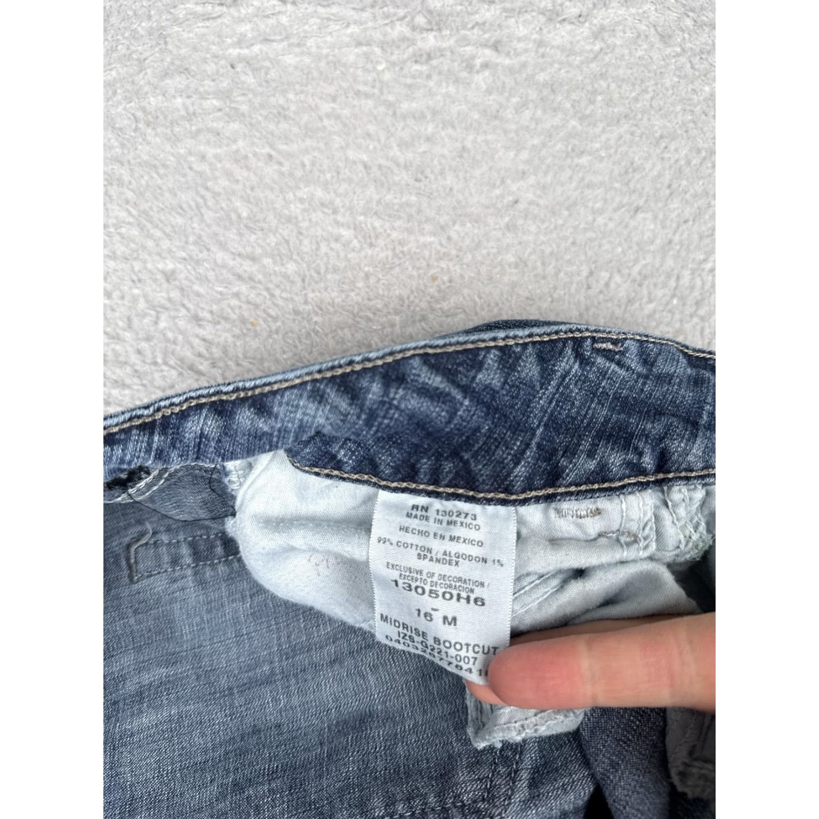 Lee Riders By Lee Jeans Womens 16 Medium Blue Mid Rise Bootcut Stretch Denim 34x30 Size 38" / US 16 / IT 52 - 7 Thumbnail