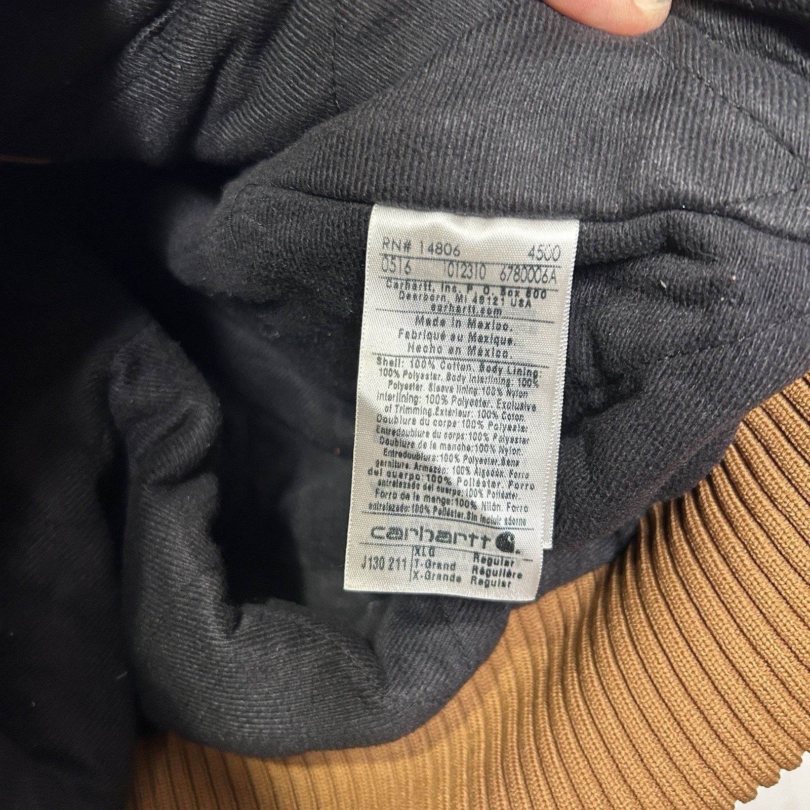 Carhartt Carhartt Hooded Quilt-Lined Active Jacket “Brown” J130-211 Size US XL / EU 56 / 4 - 13 Thumbnail