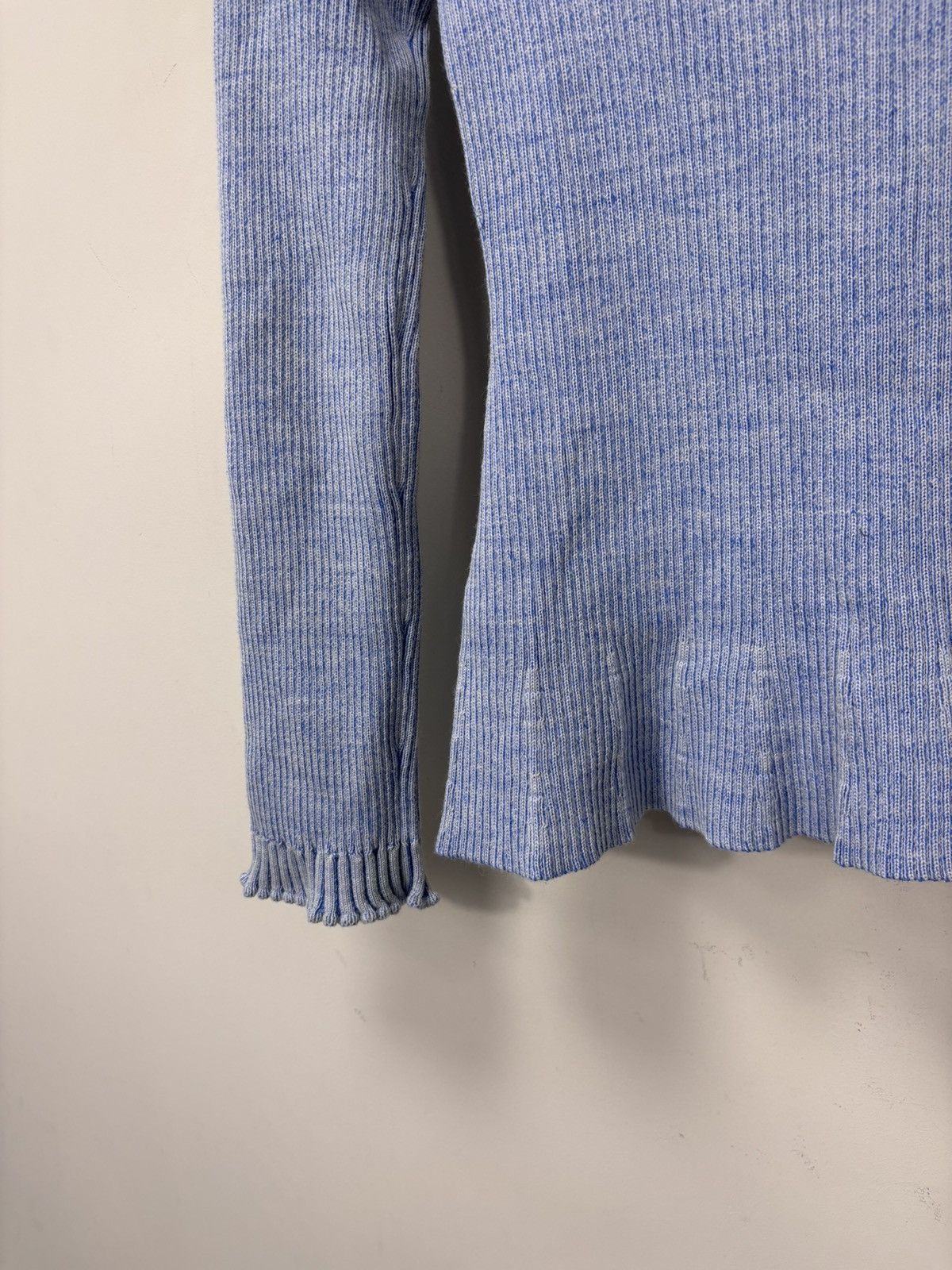 Arket Arket Women’s Scallop Edge Wool Blend Ribbed Knitted Sweater Size S / US 4 / IT 40 - 15 Thumbnail