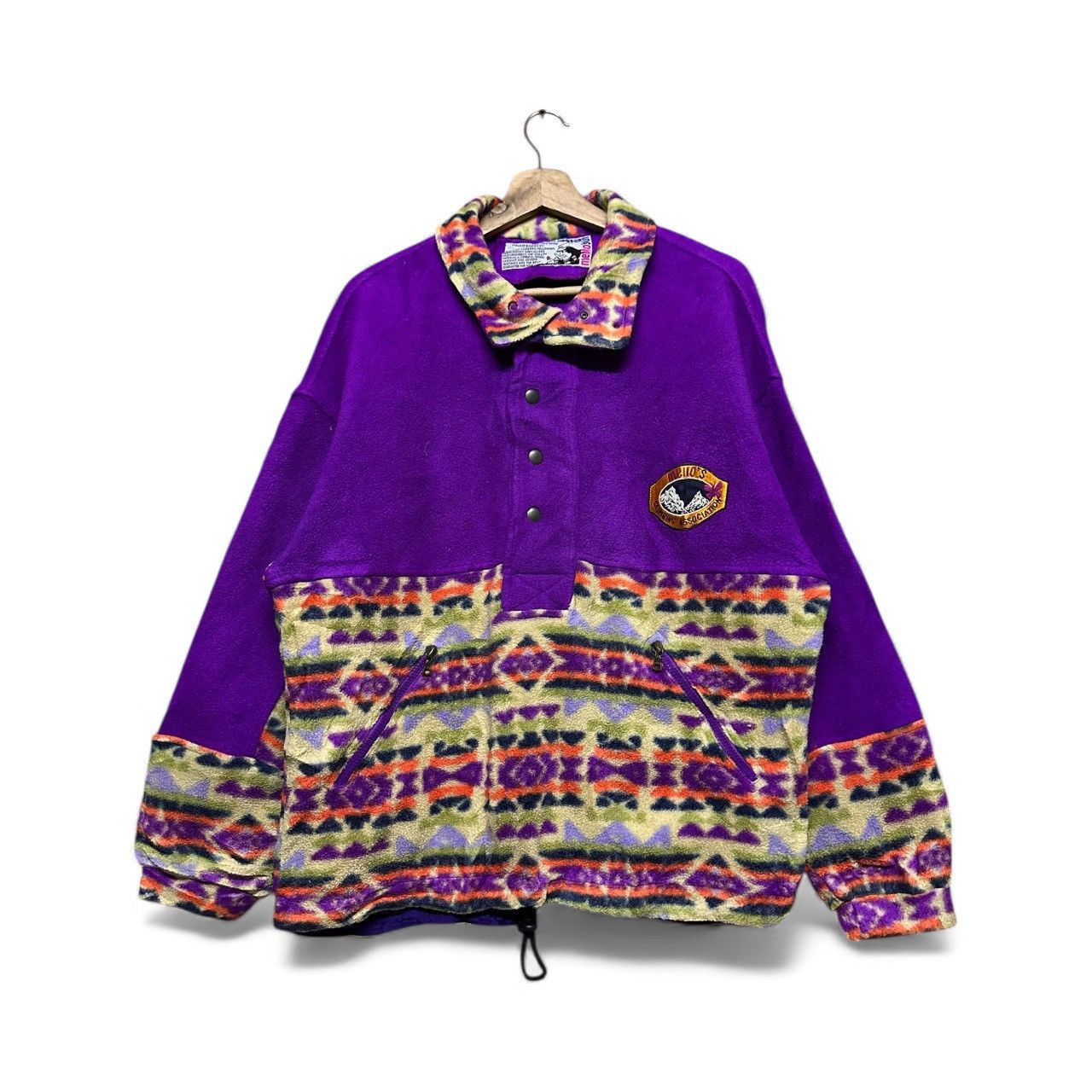 Vintage Vtg🔥Melo’s Polartec Fleece Pullover Aztec Navajo Jacket Size US L / EU 52-54 / 3 - 1 Thumbnail